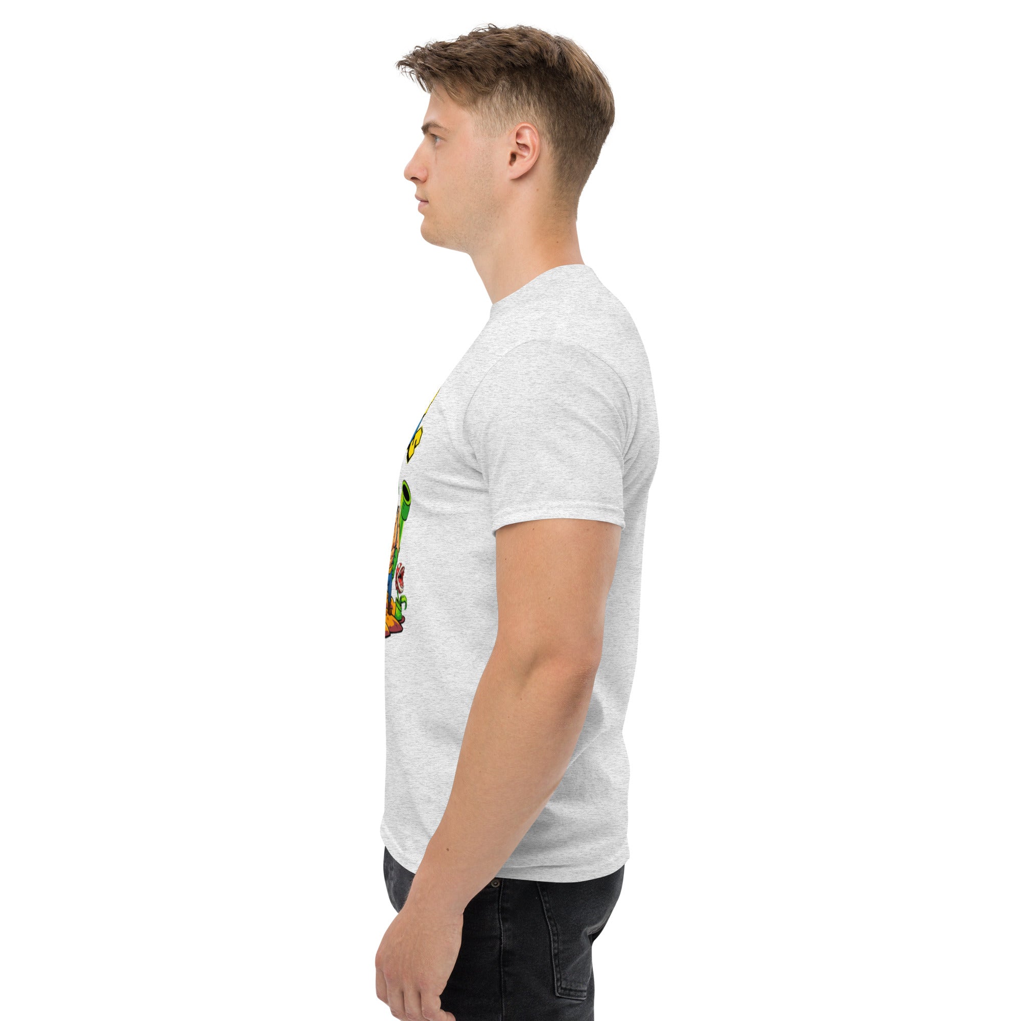 Foto di - T-shirt Stampata Unisex – 100% Cotone – Stile Streetwear e Confortevole – Super Gym Bros-DTG-Biiply