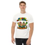 Foto di - T-shirt Stampata Unisex – 100% Cotone – Stile Streetwear e Confortevole – Super Gym Bros-DTG-Biiply