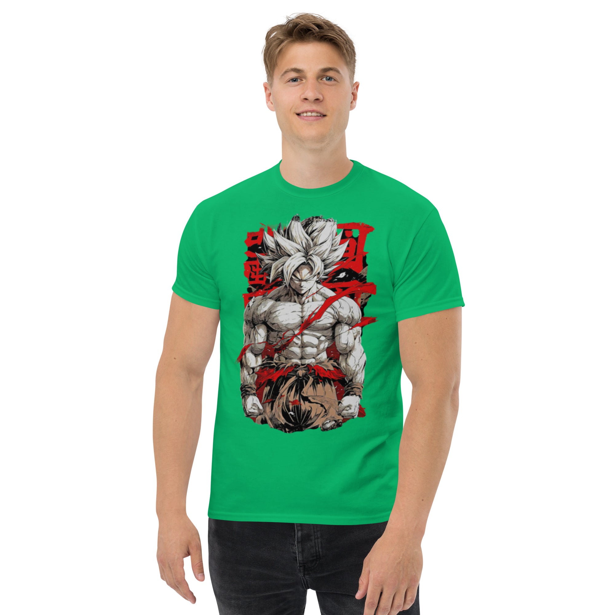 Foto di - T-shirt Stampata Unisex – 100% Cotone – Stile Streetwear e Confortevole – Super Son Goku-DTG-Biiply