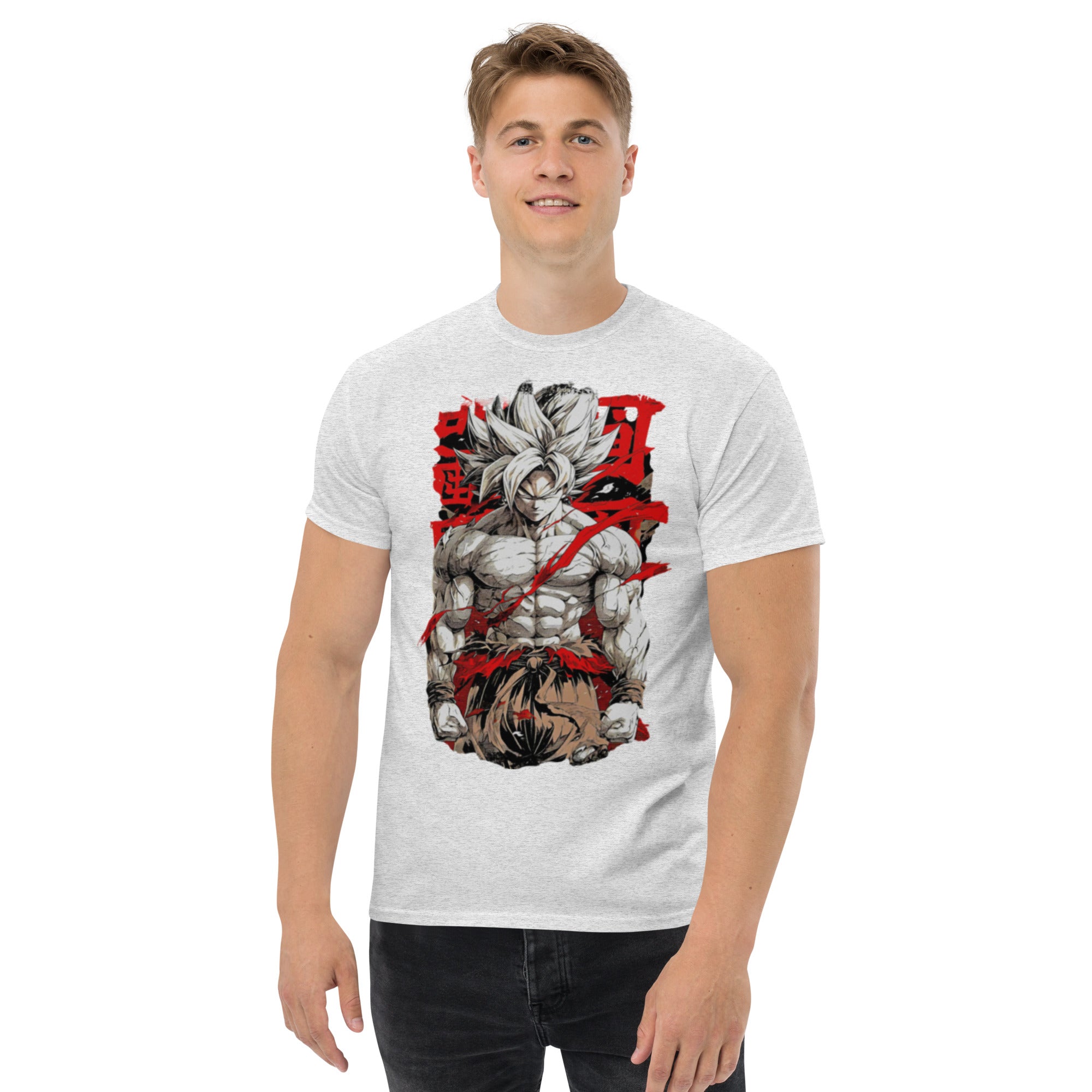 Foto di - T-shirt Stampata Unisex – 100% Cotone – Stile Streetwear e Confortevole – Super Son Goku-DTG-Biiply