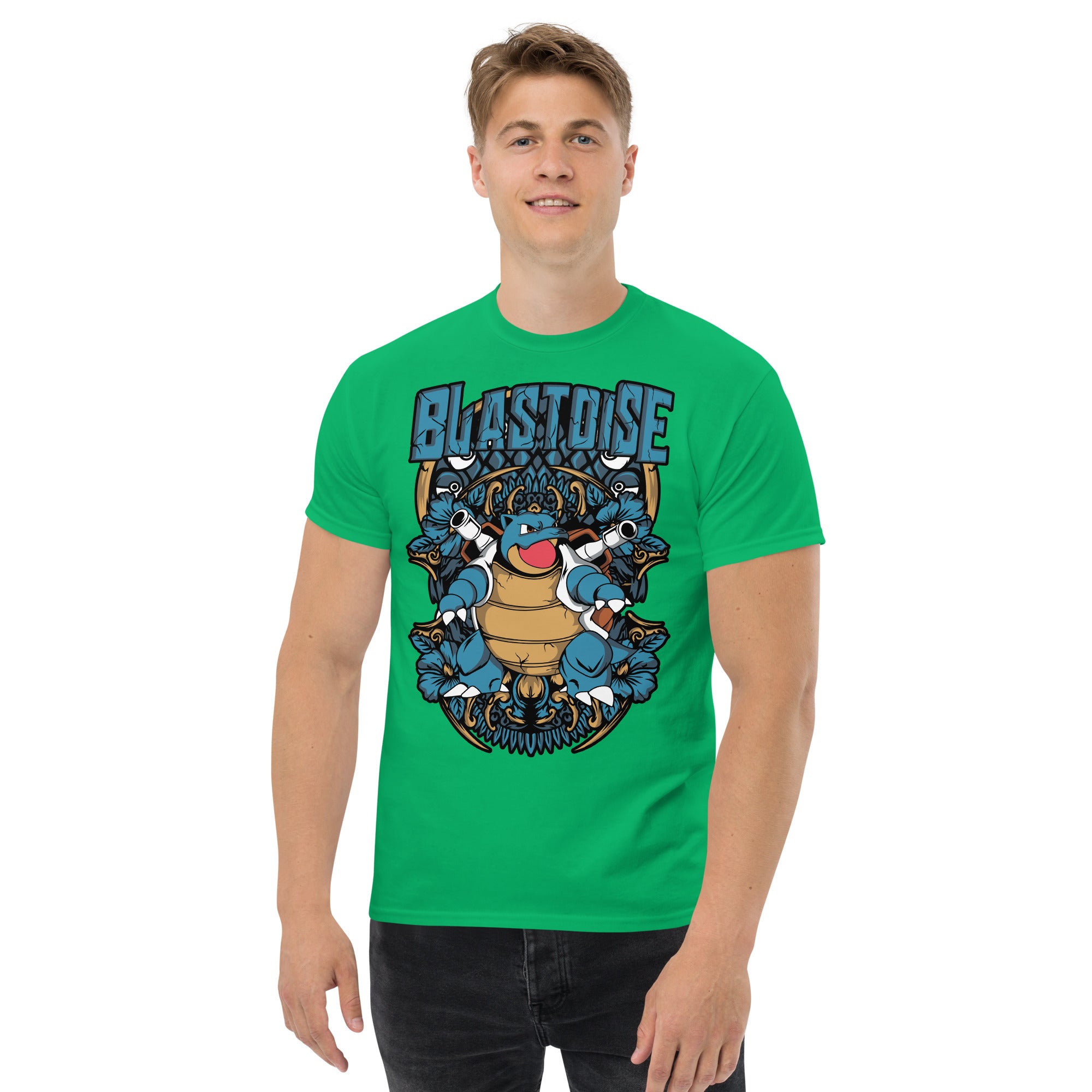 Foto di - T-shirt Stampata Unisex – 100% Cotone – Stile Streetwear e Confortevole – Tartaruga D'acqua Evoluta-DTG-Biiply