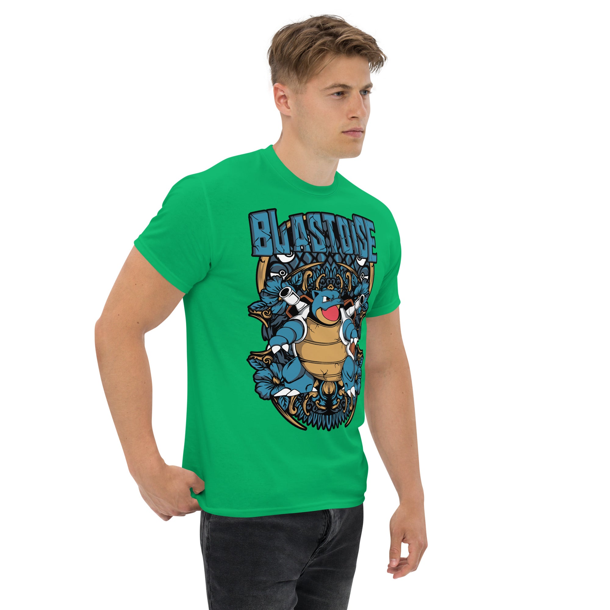 Foto di - T-shirt Stampata Unisex – 100% Cotone – Stile Streetwear e Confortevole – Tartaruga D'acqua Evoluta-DTG-Biiply