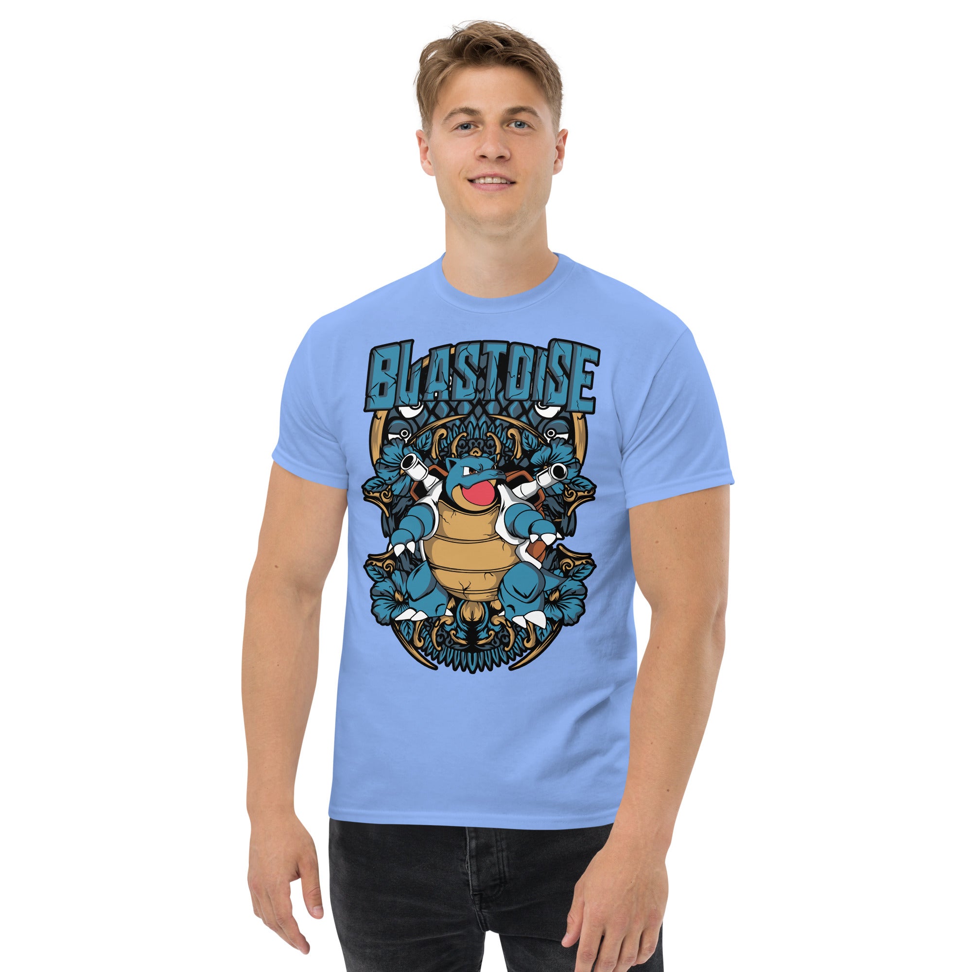 Foto di - T-shirt Stampata Unisex – 100% Cotone – Stile Streetwear e Confortevole – Tartaruga D'acqua Evoluta-DTG-Biiply