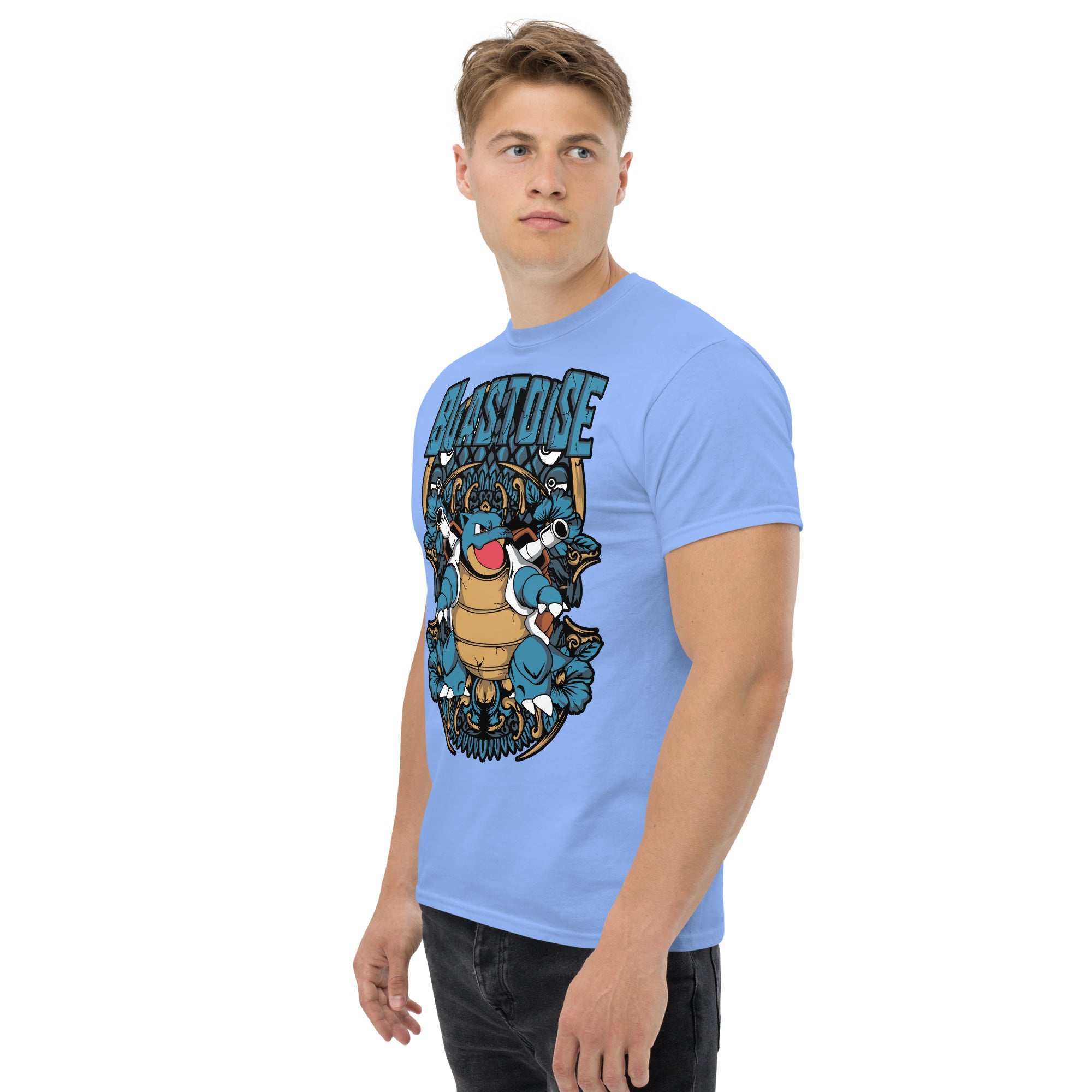 Foto di - T-shirt Stampata Unisex – 100% Cotone – Stile Streetwear e Confortevole – Tartaruga D'acqua Evoluta-DTG-Biiply