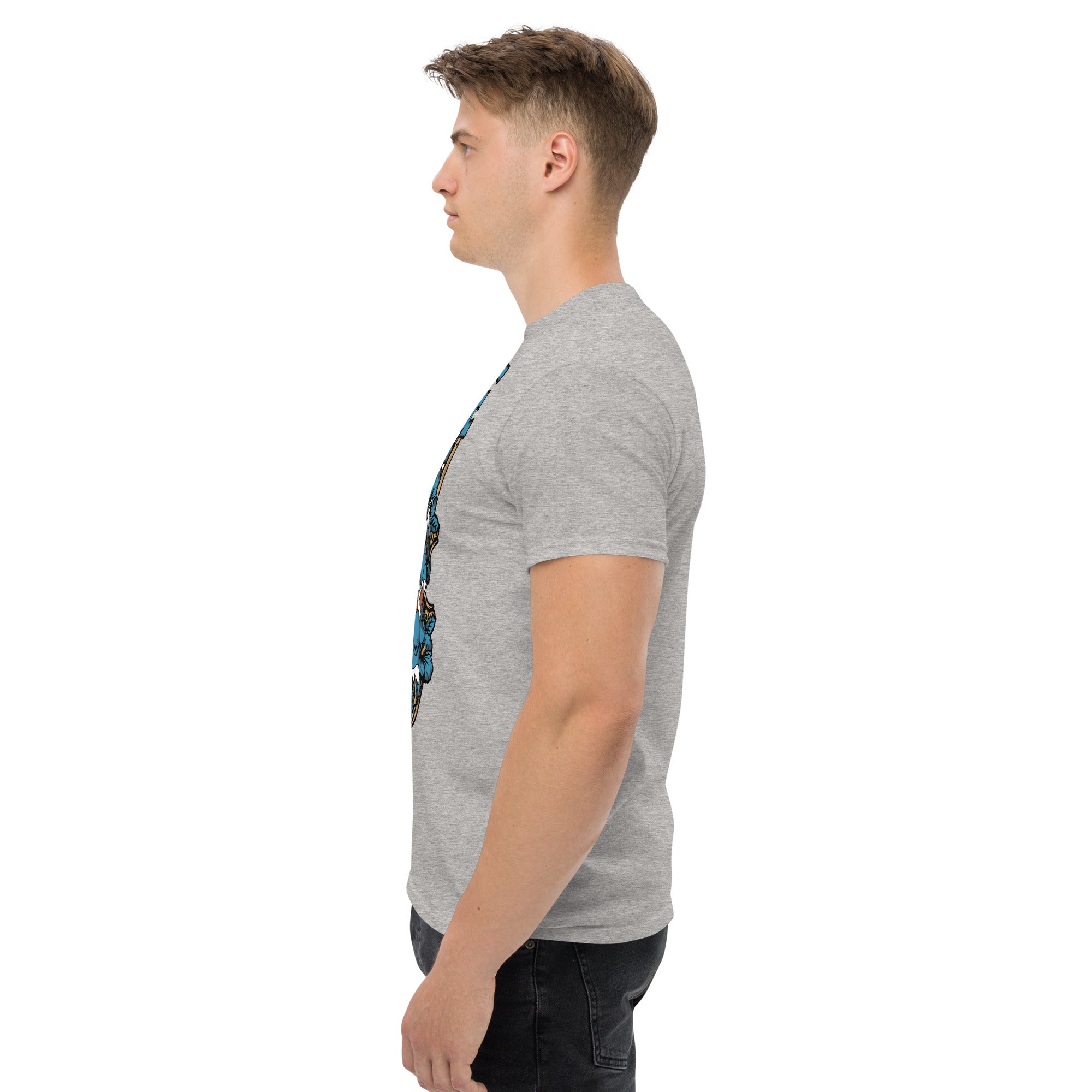 Foto di - T-shirt Stampata Unisex – 100% Cotone – Stile Streetwear e Confortevole – Tartaruga D'acqua Evoluta-DTG-Biiply