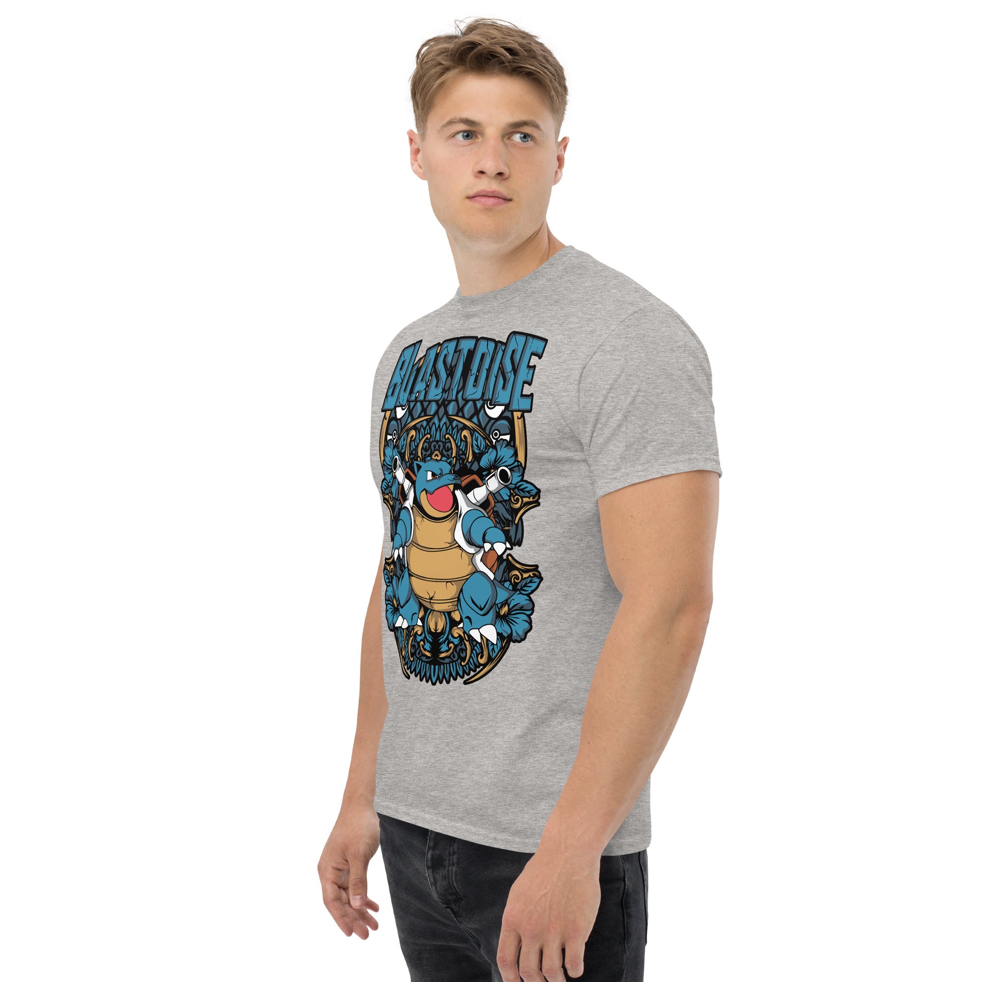 Foto di - T-shirt Stampata Unisex – 100% Cotone – Stile Streetwear e Confortevole – Tartaruga D'acqua Evoluta-DTG-Biiply