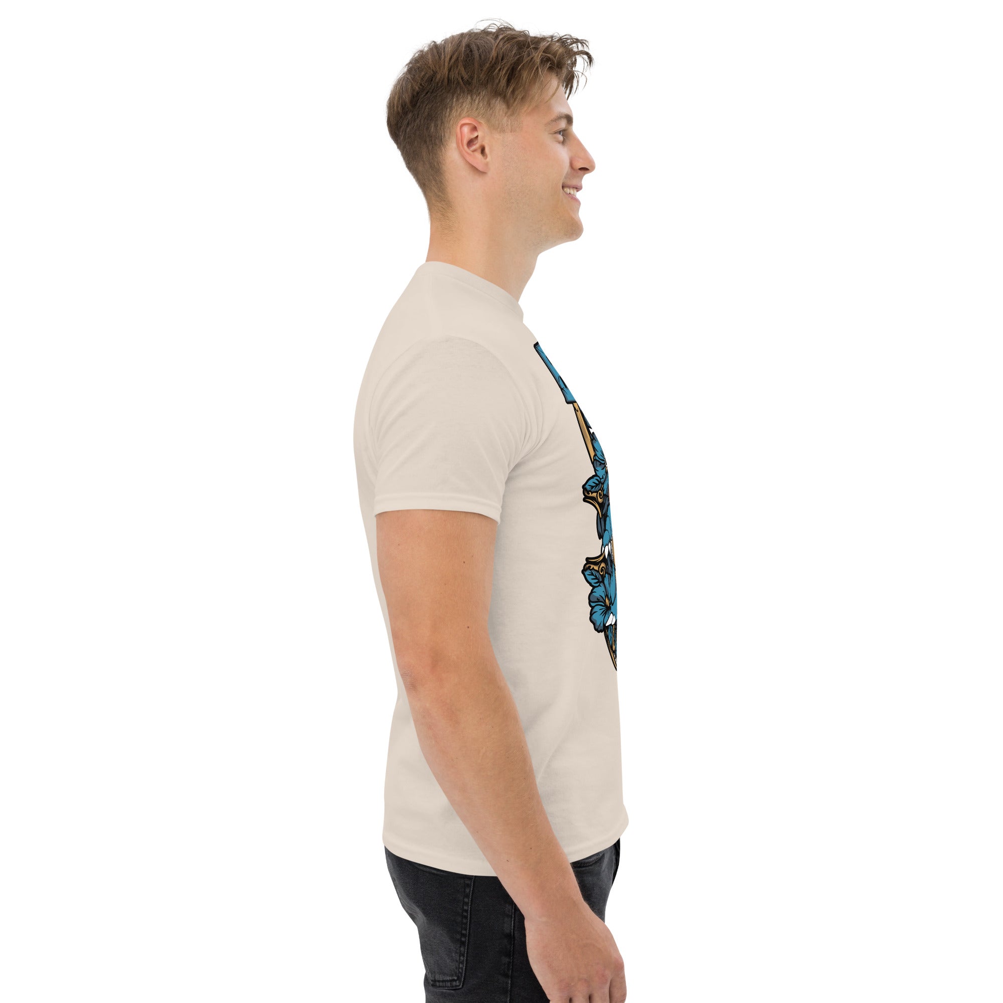 Foto di - T-shirt Stampata Unisex – 100% Cotone – Stile Streetwear e Confortevole – Tartaruga D'acqua Evoluta-DTG-Biiply