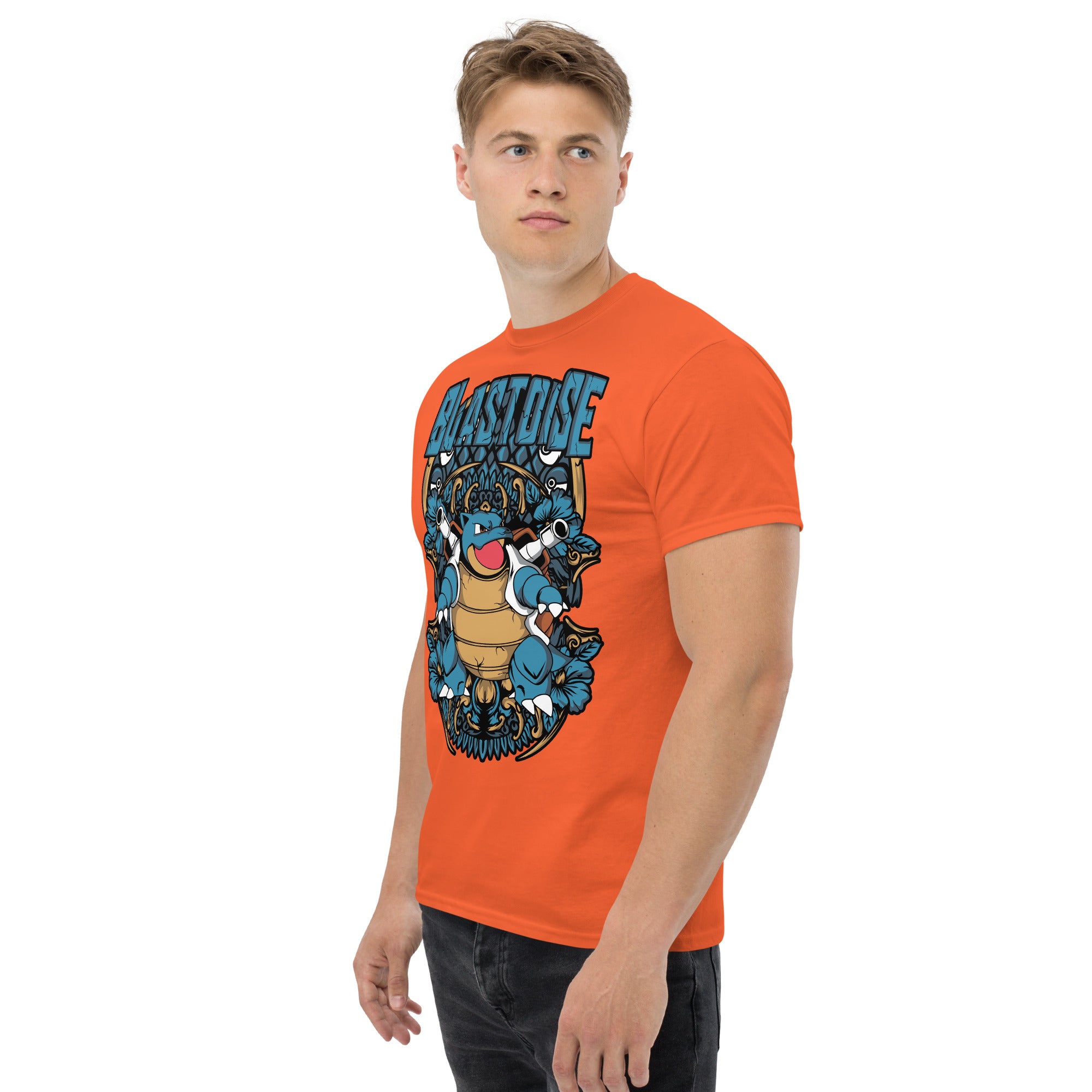 Foto di - T-shirt Stampata Unisex – 100% Cotone – Stile Streetwear e Confortevole – Tartaruga D'acqua Evoluta-DTG-Biiply