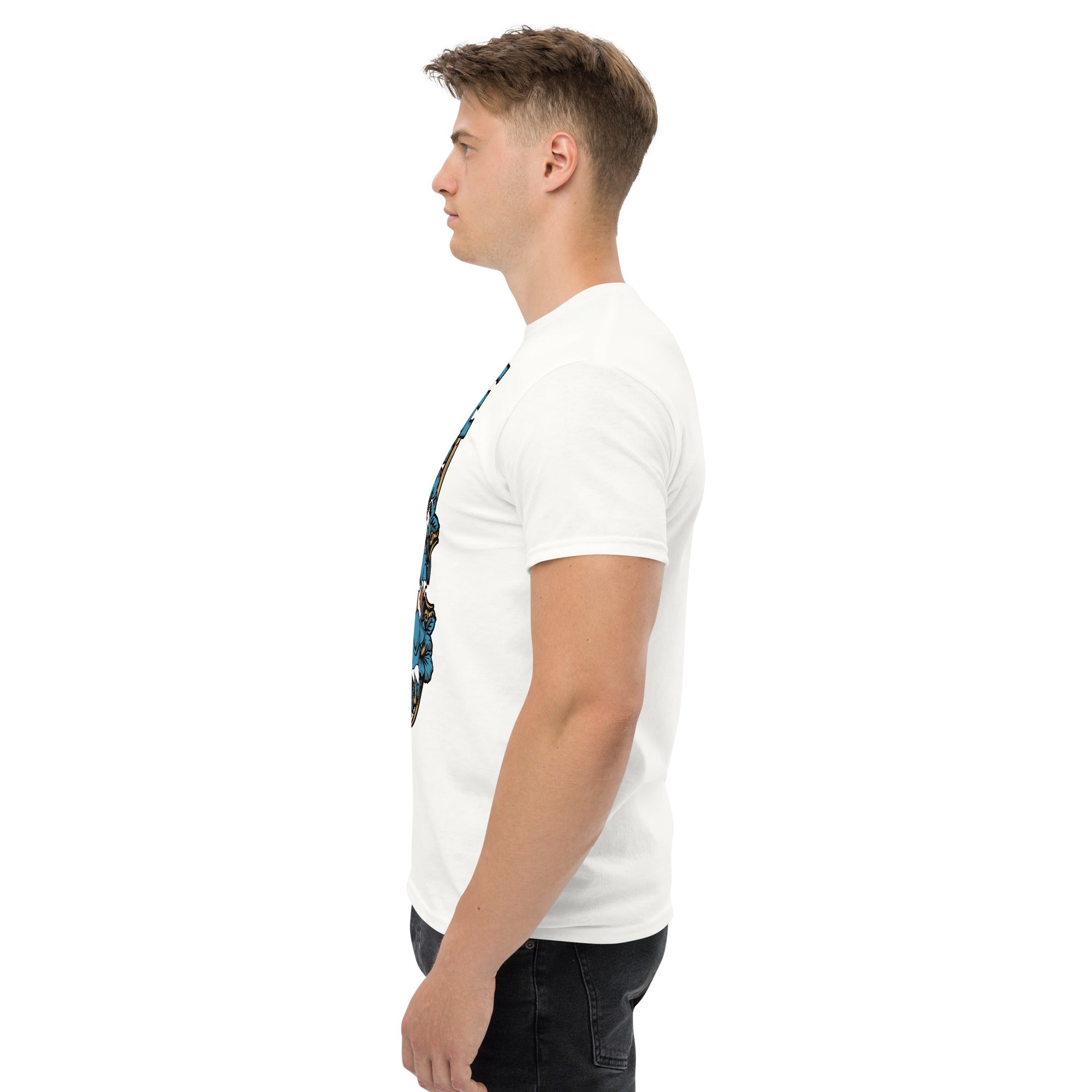 Foto di - T-shirt Stampata Unisex – 100% Cotone – Stile Streetwear e Confortevole – Tartaruga D'acqua Evoluta-DTG-Biiply
