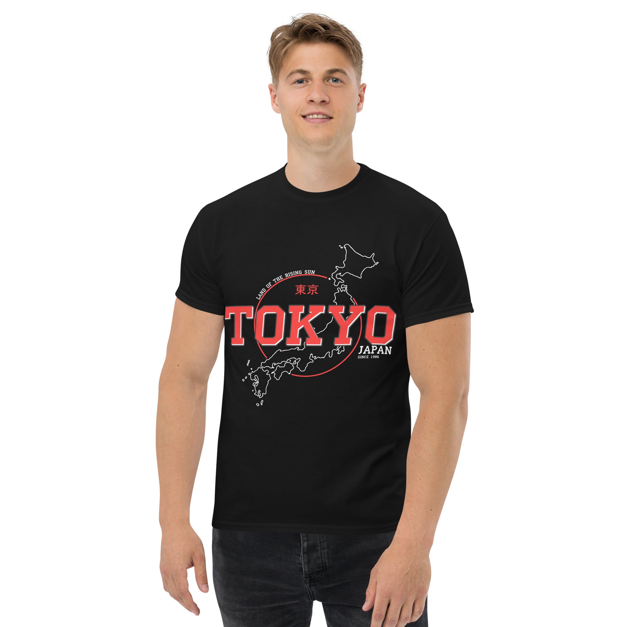 Foto di - T-shirt Stampata Unisex – 100% Cotone – Stile Streetwear e Confortevole – Tokyo-DTG-Biiply