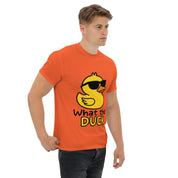 Foto di - T-shirt Stampata Unisex – 100% Cotone – Stile Streetwear e Confortevole – What The Duck-DTG-Biiply