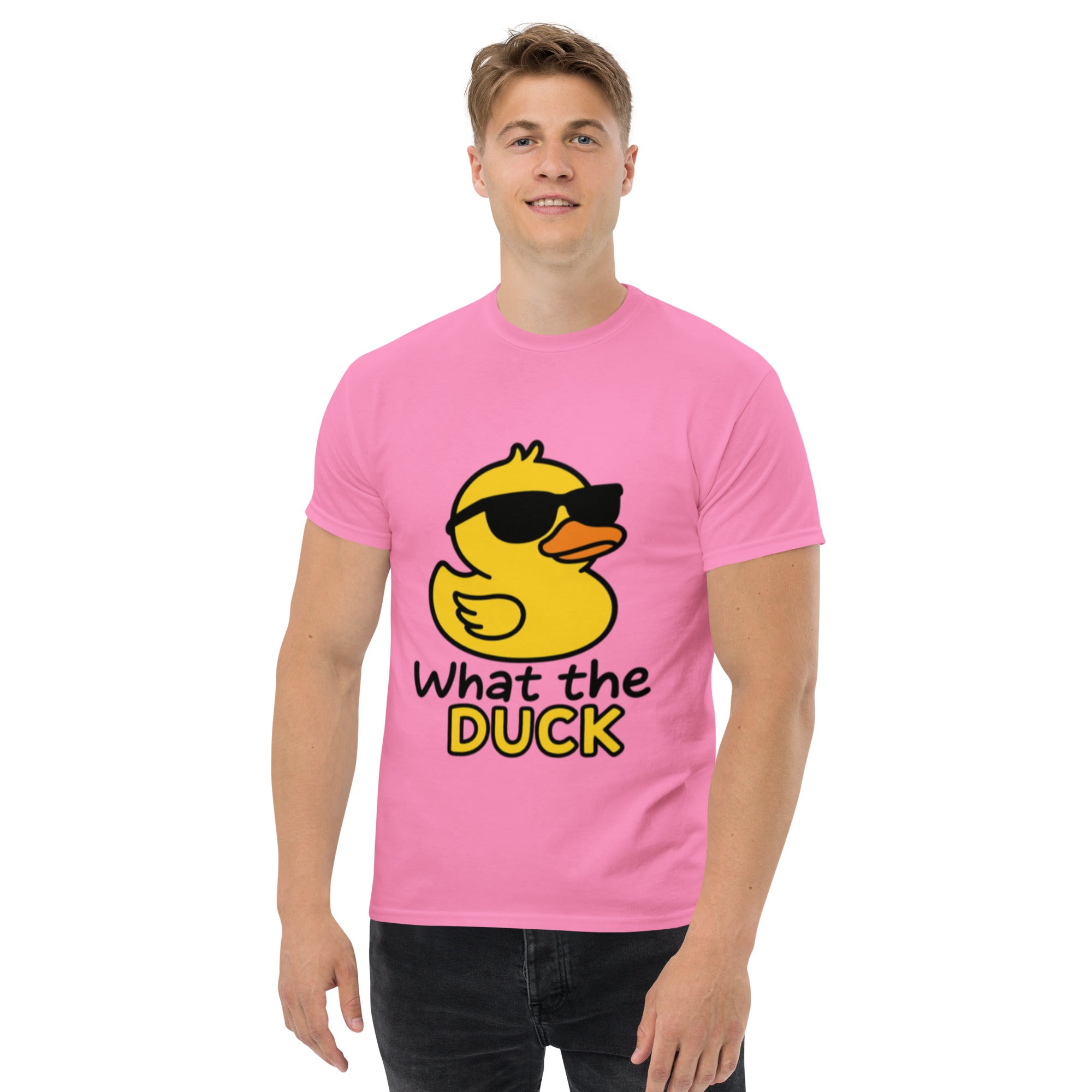 Foto di - T-shirt Stampata Unisex – 100% Cotone – Stile Streetwear e Confortevole – What The Duck-DTG-Biiply