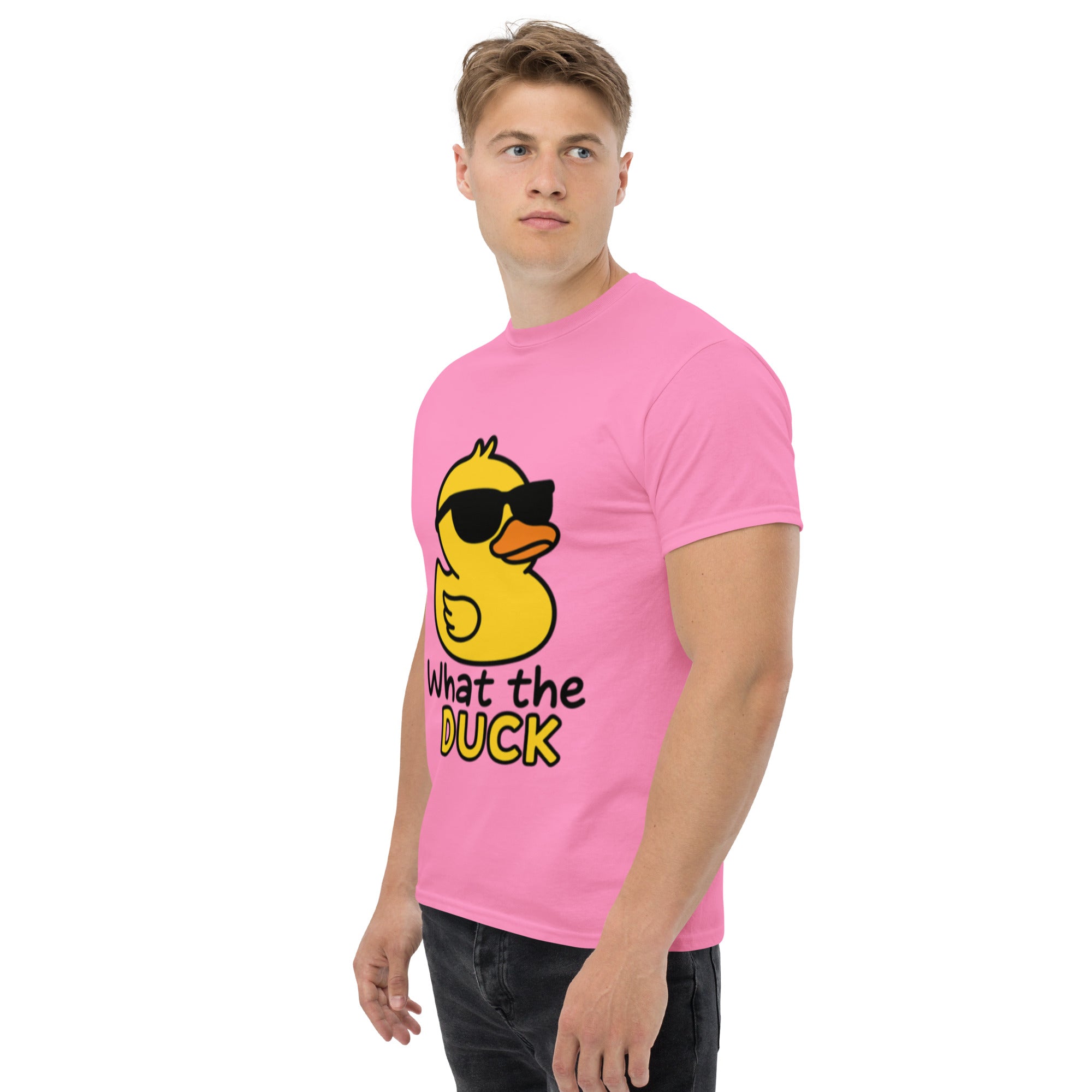 Foto di - T-shirt Stampata Unisex – 100% Cotone – Stile Streetwear e Confortevole – What The Duck-DTG-Biiply