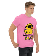 Foto di - T-shirt Stampata Unisex – 100% Cotone – Stile Streetwear e Confortevole – What The Duck-DTG-Biiply