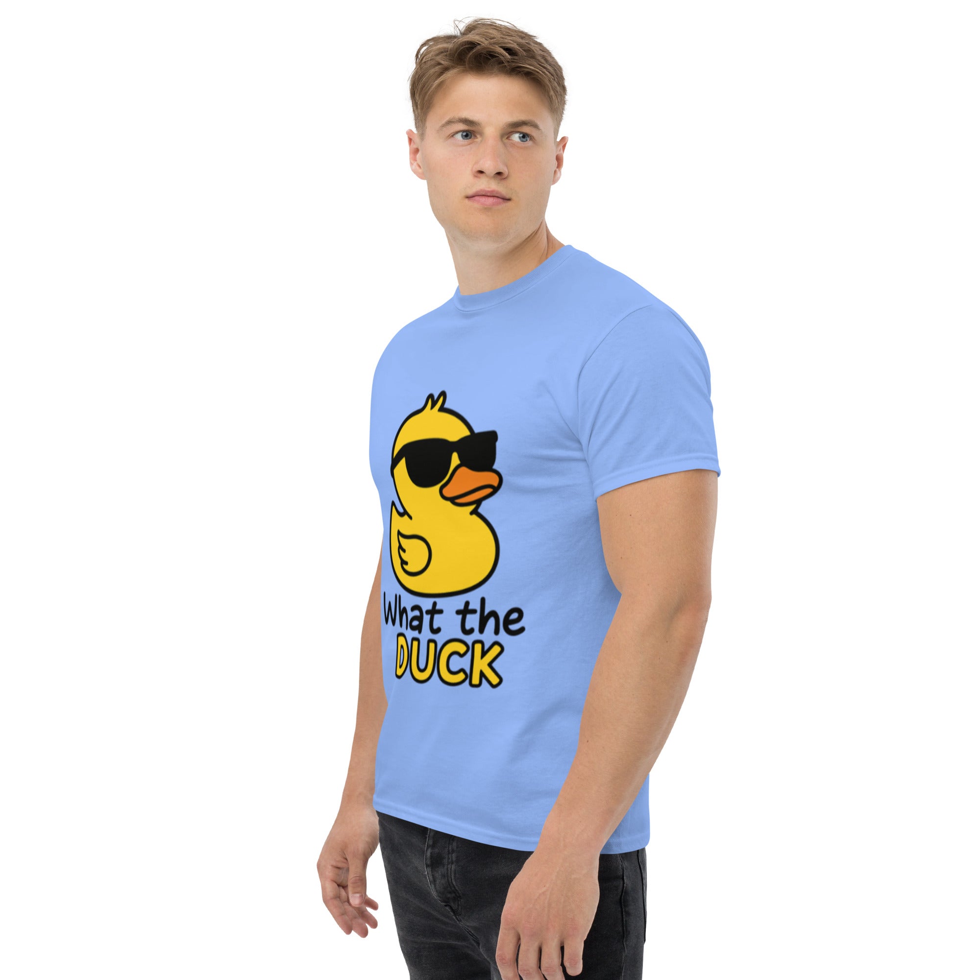 Foto di - T-shirt Stampata Unisex – 100% Cotone – Stile Streetwear e Confortevole – What The Duck-DTG-Biiply