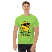 Foto di - T-shirt Stampata Unisex – 100% Cotone – Stile Streetwear e Confortevole – What The Duck-DTG-Biiply