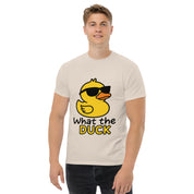 Foto di - T-shirt Stampata Unisex – 100% Cotone – Stile Streetwear e Confortevole – What The Duck-DTG-Biiply