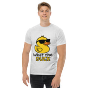 Foto di - T-shirt Stampata Unisex – 100% Cotone – Stile Streetwear e Confortevole – What The Duck-DTG-Biiply