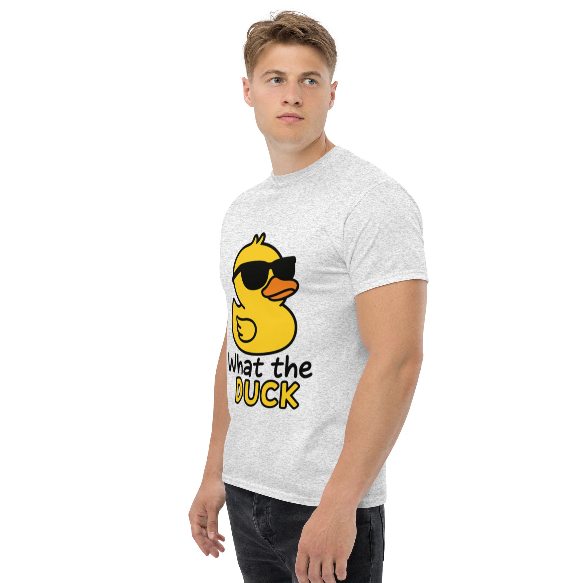 Foto di - T-shirt Stampata Unisex – 100% Cotone – Stile Streetwear e Confortevole – What The Duck-DTG-Biiply