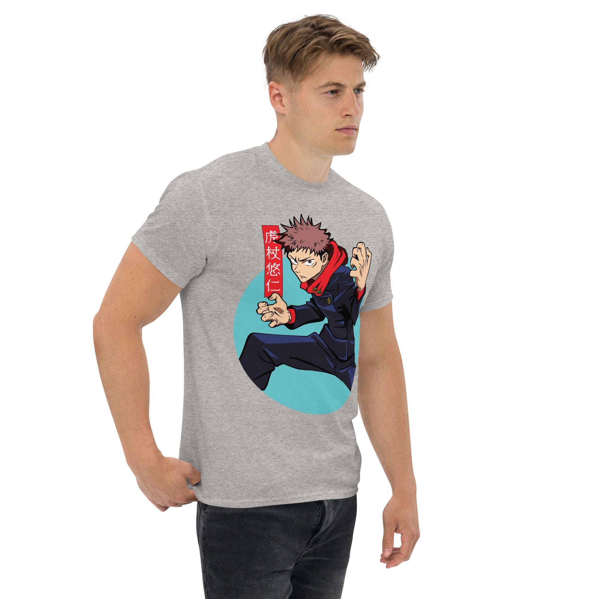 Foto di - T-shirt Stampata Unisex – 100% Cotone – Stile Streetwear e Confortevole – Yuji Itadori-DTG-Biiply