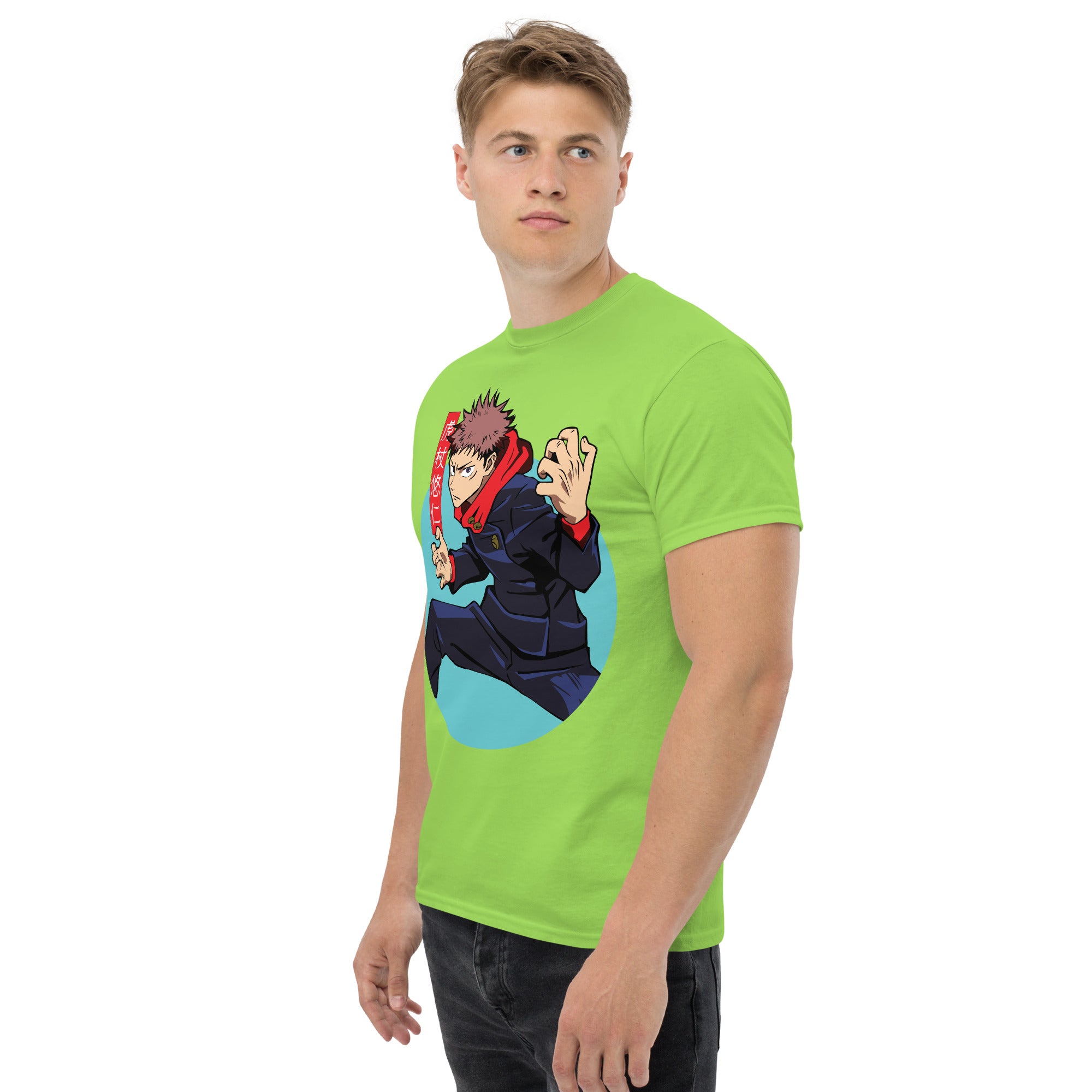 Foto di - T-shirt Stampata Unisex – 100% Cotone – Stile Streetwear e Confortevole – Yuji Itadori-DTG-Biiply