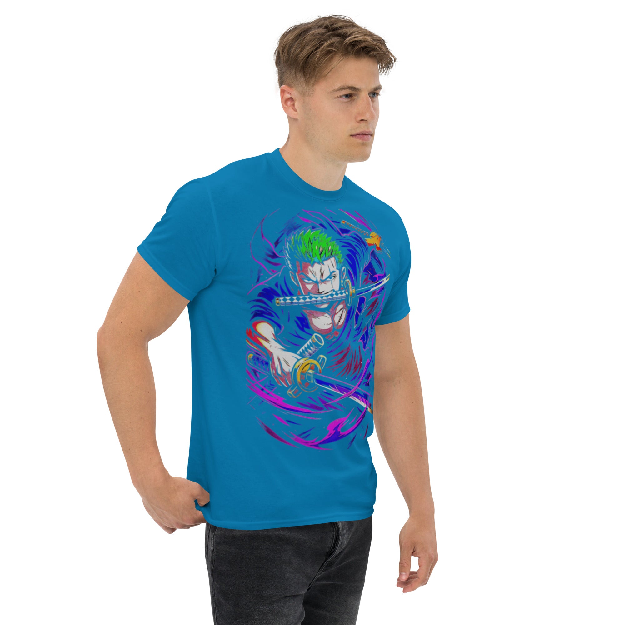 Foto di - T-shirt Stampata Unisex – 100% Cotone – Stile Streetwear e Confortevole – Zoro-DTG-Biiply
