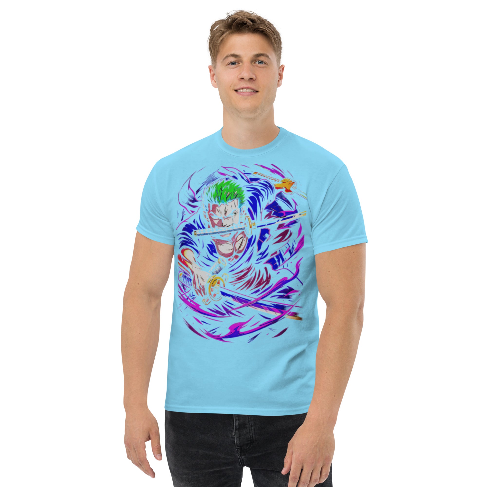 Foto di - T-shirt Stampata Unisex – 100% Cotone – Stile Streetwear e Confortevole – Zoro-DTG-Biiply