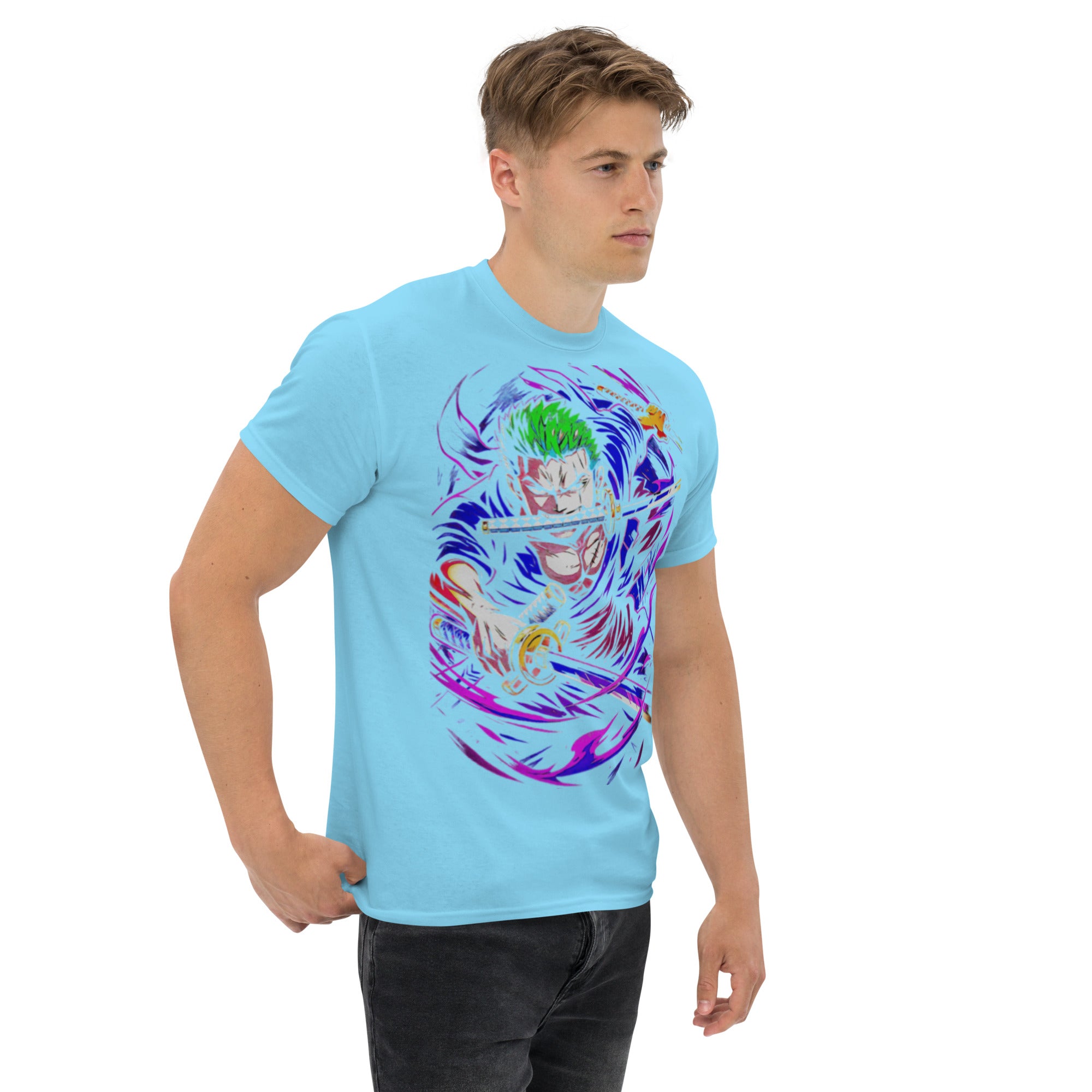 Foto di - T-shirt Stampata Unisex – 100% Cotone – Stile Streetwear e Confortevole – Zoro-DTG-Biiply