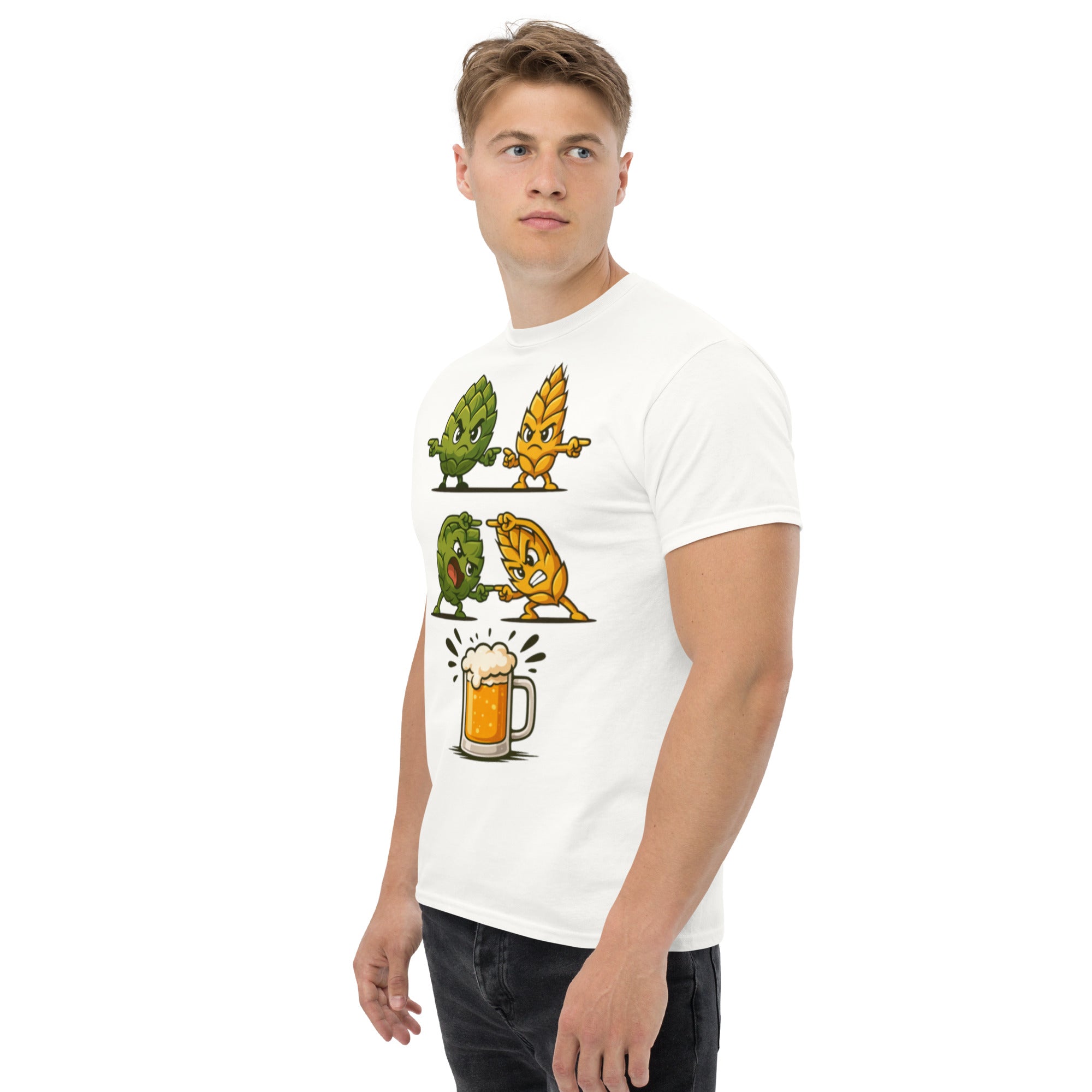 Foto di - T-shirt stampata Unisex – 100% Cotone – Stile Streetwear e Confortevole – Nascita Della Birra-DTG-Biiply