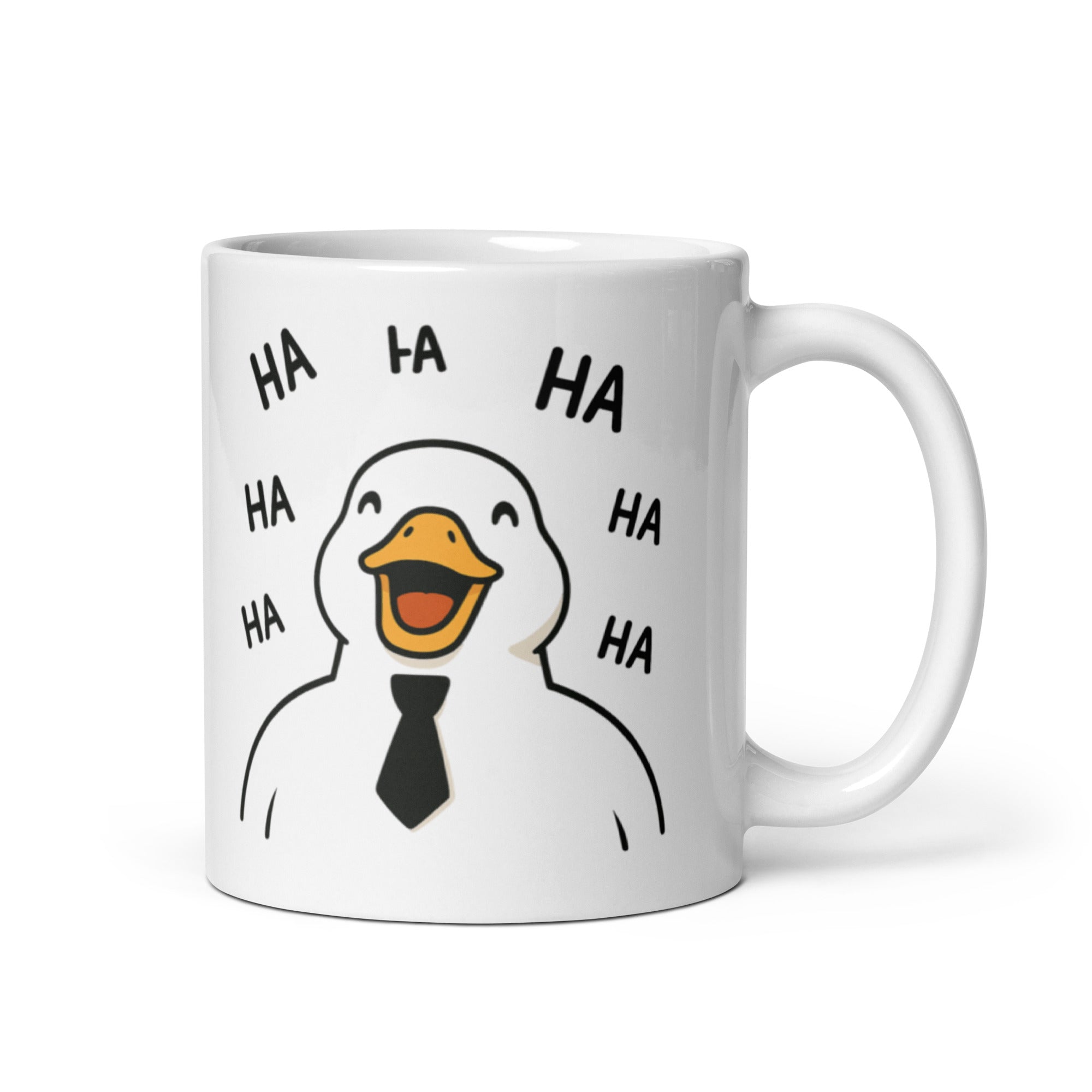 Foto di - Tazza in ceramica resistente stampata a colori adatta a microonde e lavastoviglie - Anatroccolo che ride-Casa-Biiply