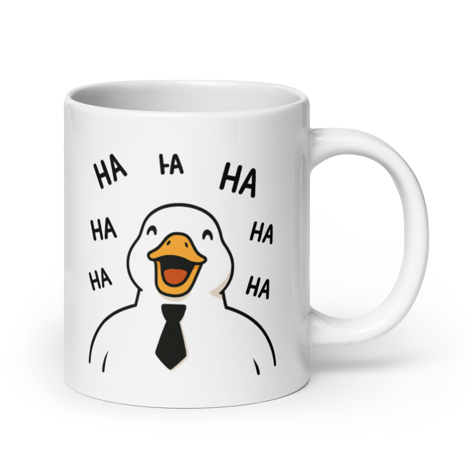 Foto di - Tazza in ceramica resistente stampata a colori adatta a microonde e lavastoviglie - Anatroccolo che ride-Casa-Biiply