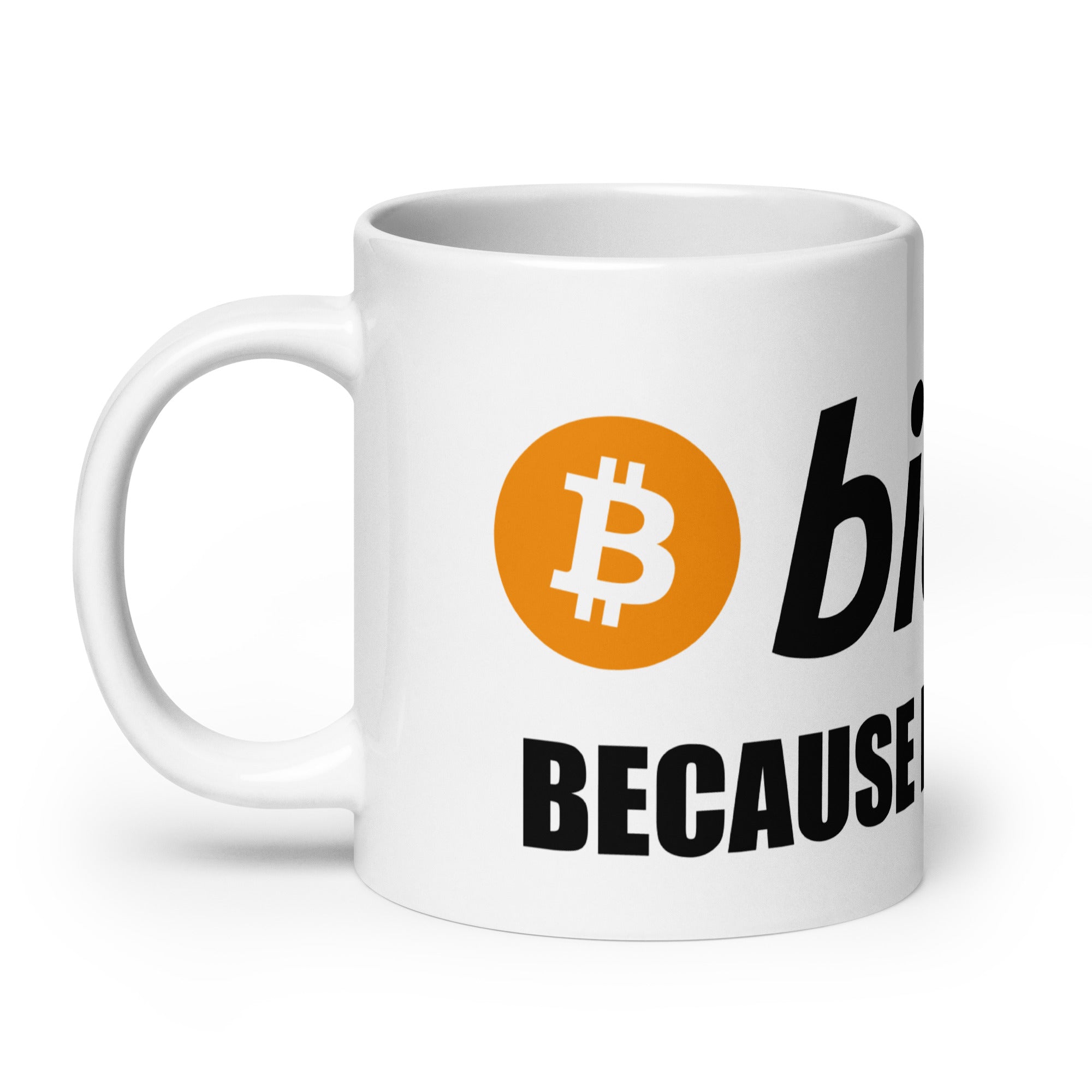 Foto di - Tazza in ceramica resistente stampata a colori adatta a microonde e lavastoviglie - Bitcoin Fuck Banks-Casa-Biiply