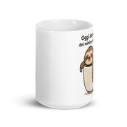 Foto di - Tazza in ceramica resistente stampata a colori adatta a microonde e lavastoviglie - Bradipo darò il minimo indispensabile-Casa-Biiply