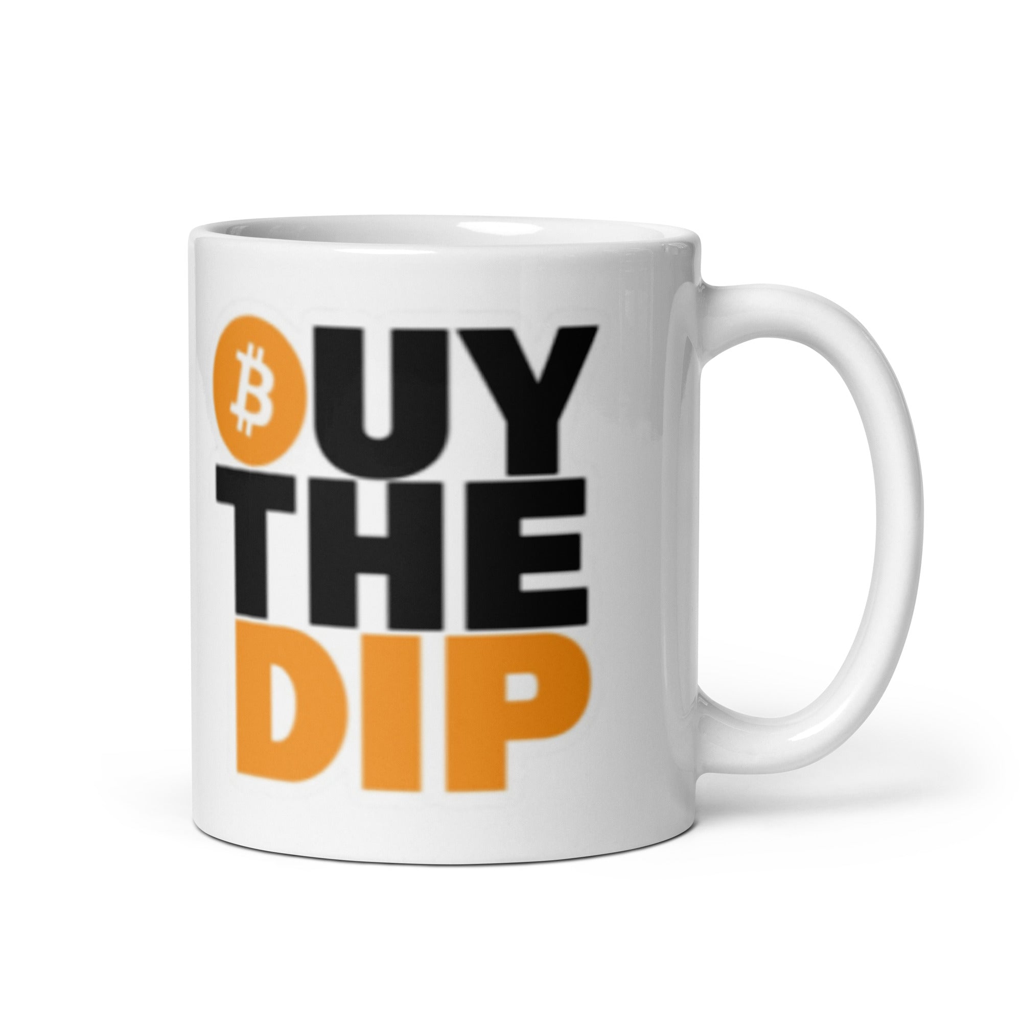 Foto di - Tazza in ceramica resistente stampata a colori adatta a microonde e lavastoviglie - Buy The Dip Bitcoin-Casa-Biiply