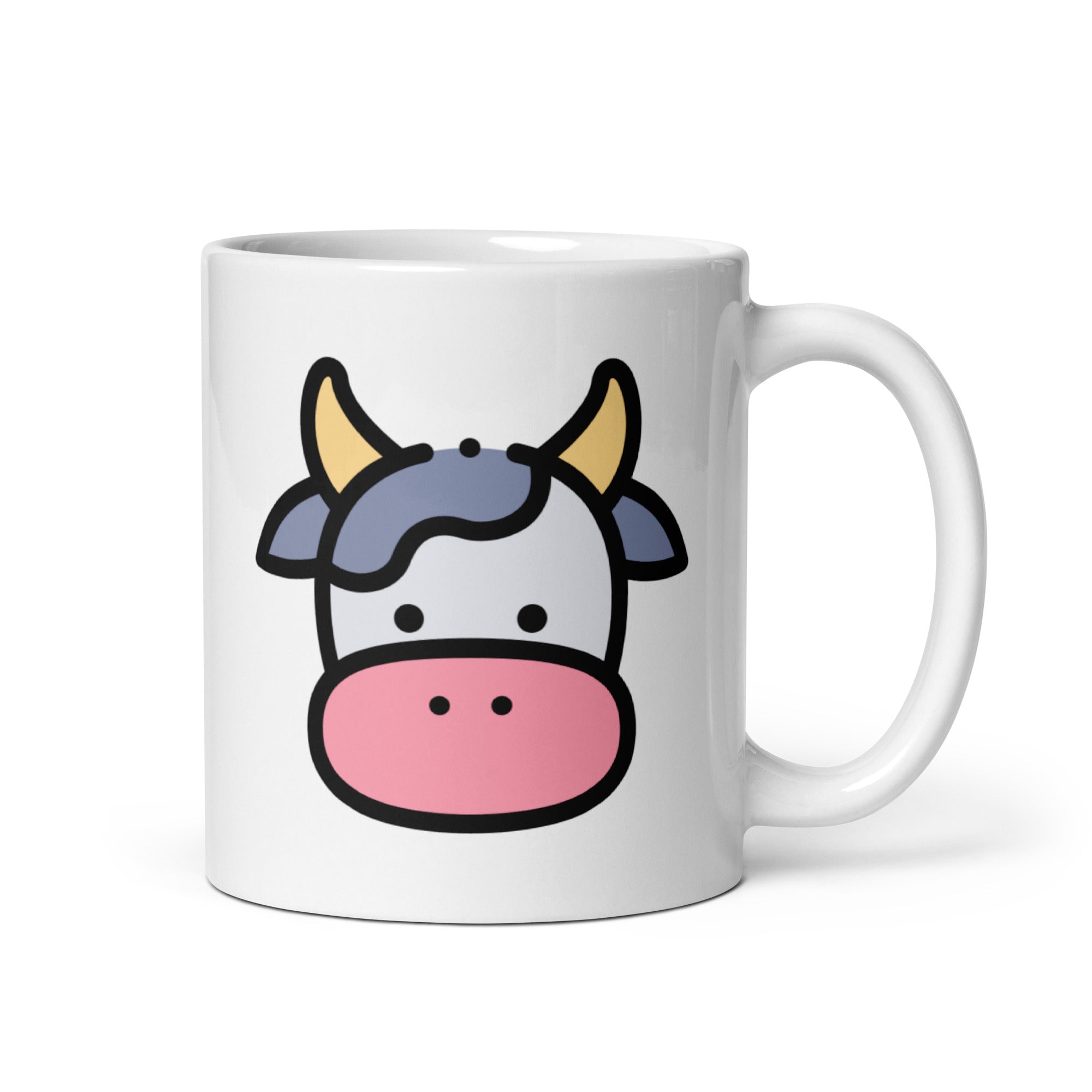 Foto di - Tazza in ceramica resistente stampata a colori adatta a microonde e lavastoviglie - Con Faccia Mucca-Casa-Biiply