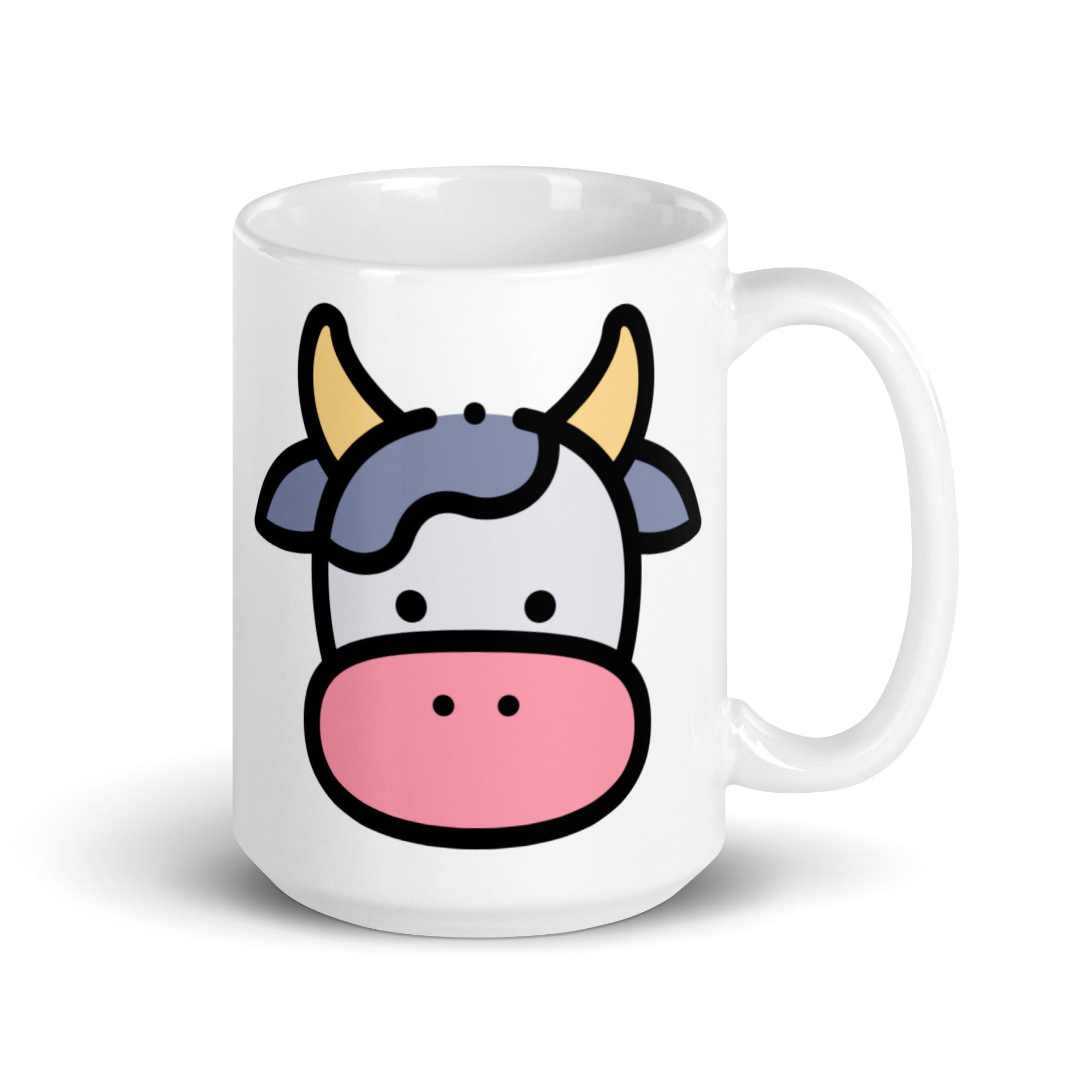 Foto di - Tazza in ceramica resistente stampata a colori adatta a microonde e lavastoviglie - Con Faccia Mucca-Casa-Biiply