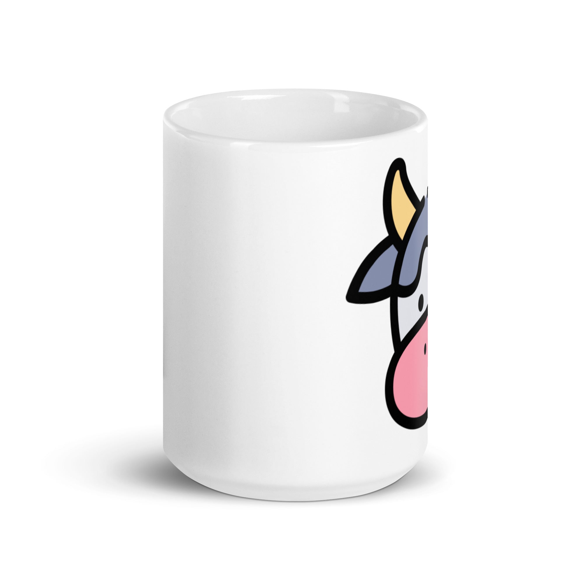 Foto di - Tazza in ceramica resistente stampata a colori adatta a microonde e lavastoviglie - Con Faccia Mucca-Casa-Biiply