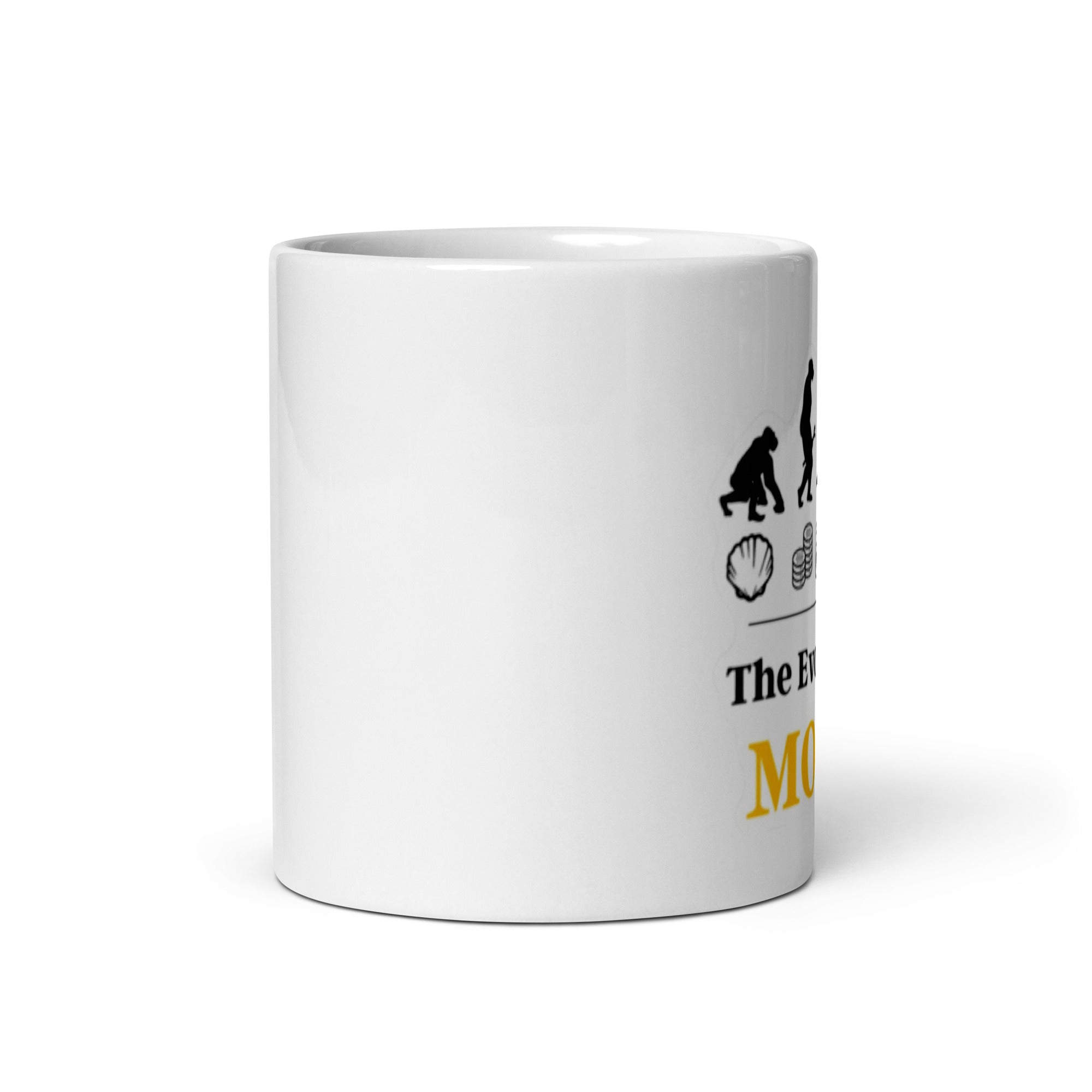 Foto di - Tazza in ceramica resistente stampata a colori adatta a microonde e lavastoviglie - Evolution Of Money-Casa-Biiply