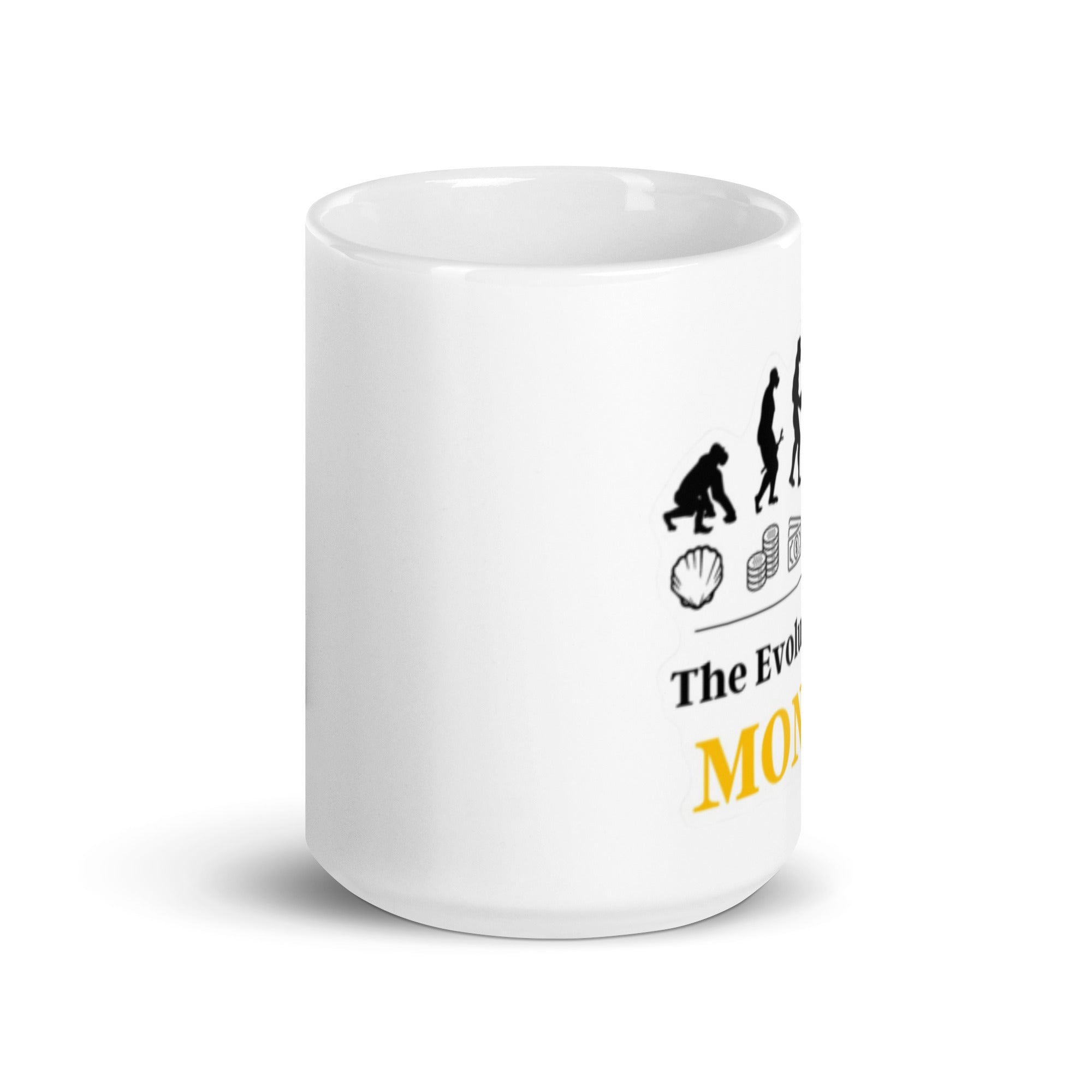 Foto di - Tazza in ceramica resistente stampata a colori adatta a microonde e lavastoviglie - Evolution Of Money-Casa-Biiply