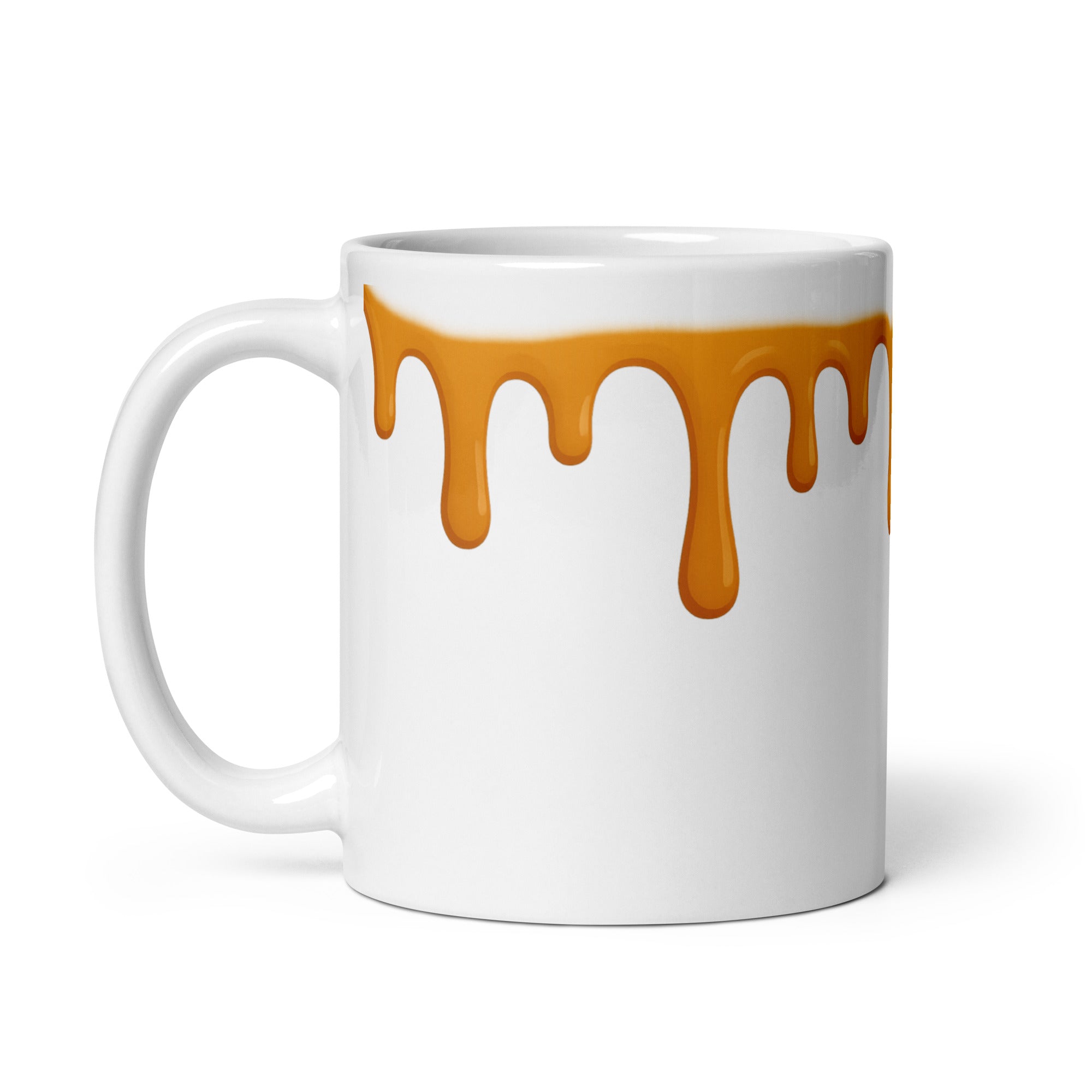 Foto di - Tazza in ceramica resistente stampata a colori adatta a microonde e lavastoviglie - Glassa Caramello-Casa-Biiply