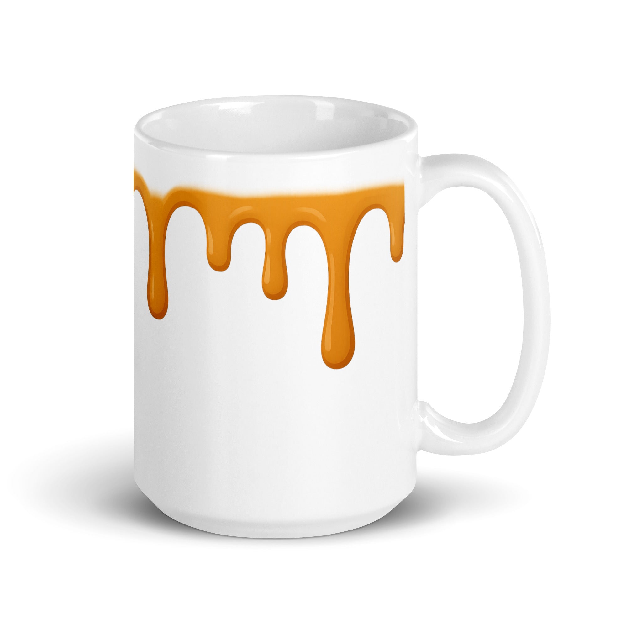 Foto di - Tazza in ceramica resistente stampata a colori adatta a microonde e lavastoviglie - Glassa Caramello-Casa-Biiply