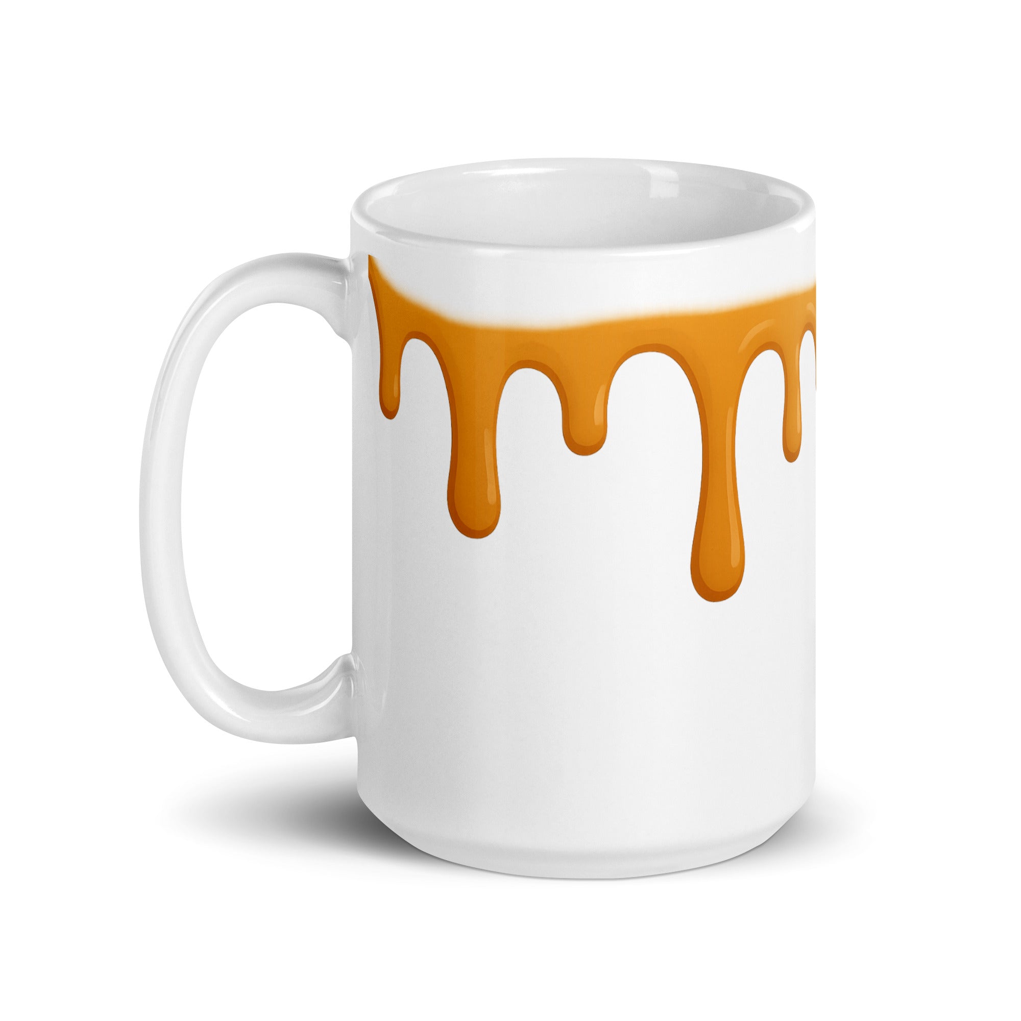 Foto di - Tazza in ceramica resistente stampata a colori adatta a microonde e lavastoviglie - Glassa Caramello-Casa-Biiply