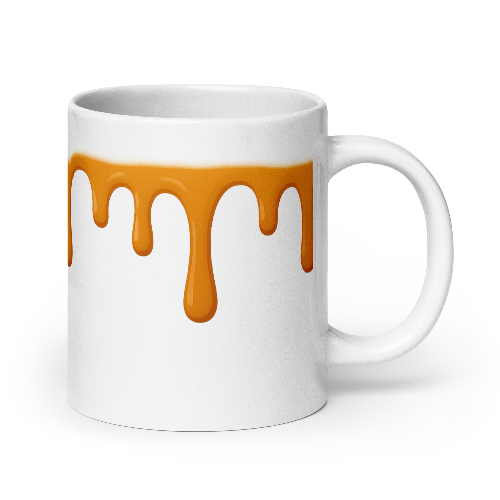 Foto di - Tazza in ceramica resistente stampata a colori adatta a microonde e lavastoviglie - Glassa Caramello-Casa-Biiply