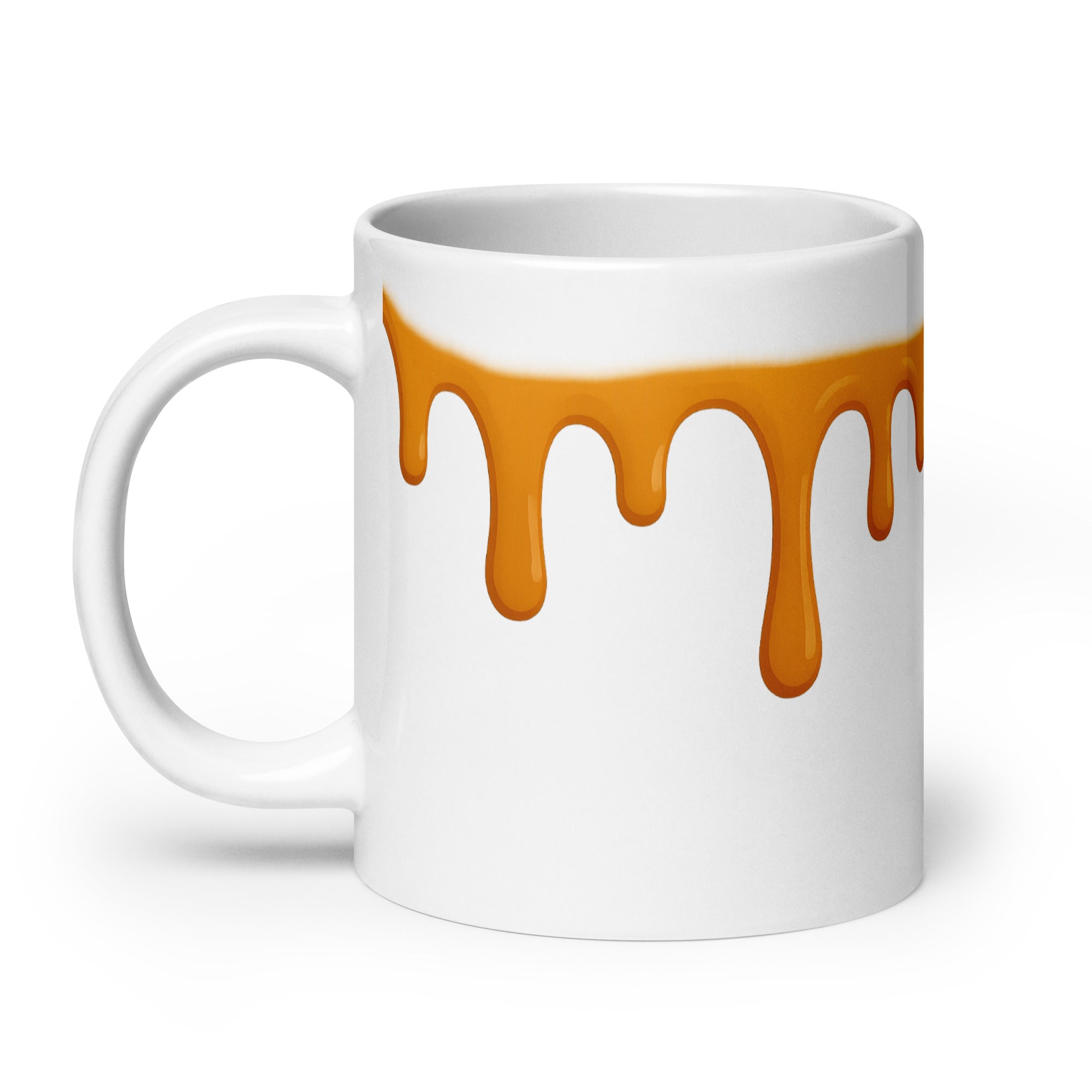 Foto di - Tazza in ceramica resistente stampata a colori adatta a microonde e lavastoviglie - Glassa Caramello-Casa-Biiply