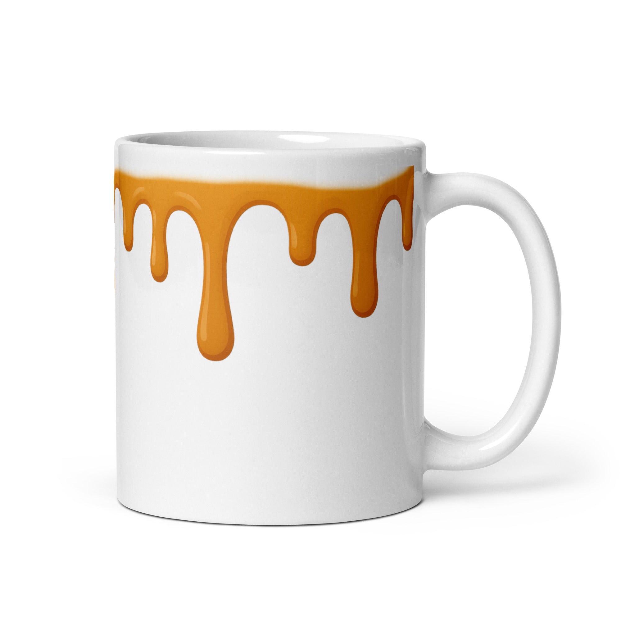 Foto di - Tazza in ceramica resistente stampata a colori adatta a microonde e lavastoviglie - Glassa Caramello-Casa-Biiply