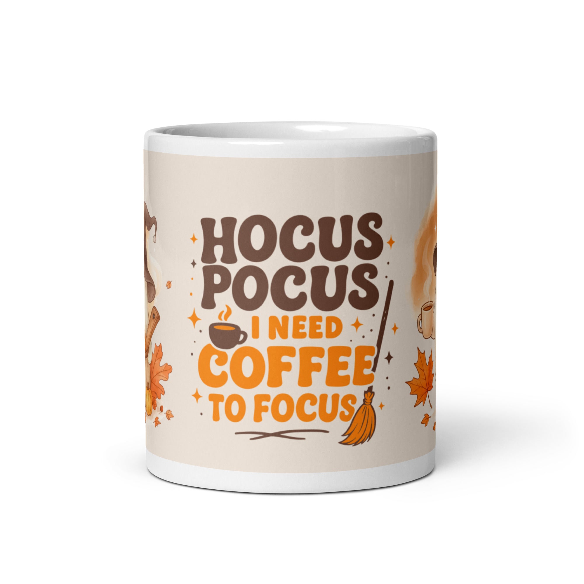 Foto di - Tazza in ceramica resistente stampata a colori adatta a microonde e lavastoviglie - Hocus Pocus I need Coffee to Focus-Casa-Biiply