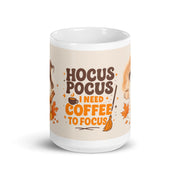 Foto di - Tazza in ceramica resistente stampata a colori adatta a microonde e lavastoviglie - Hocus Pocus I need Coffee to Focus-Casa-Biiply