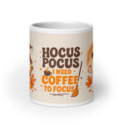 Foto di - Tazza in ceramica resistente stampata a colori adatta a microonde e lavastoviglie - Hocus Pocus I need Coffee to Focus-Casa-Biiply