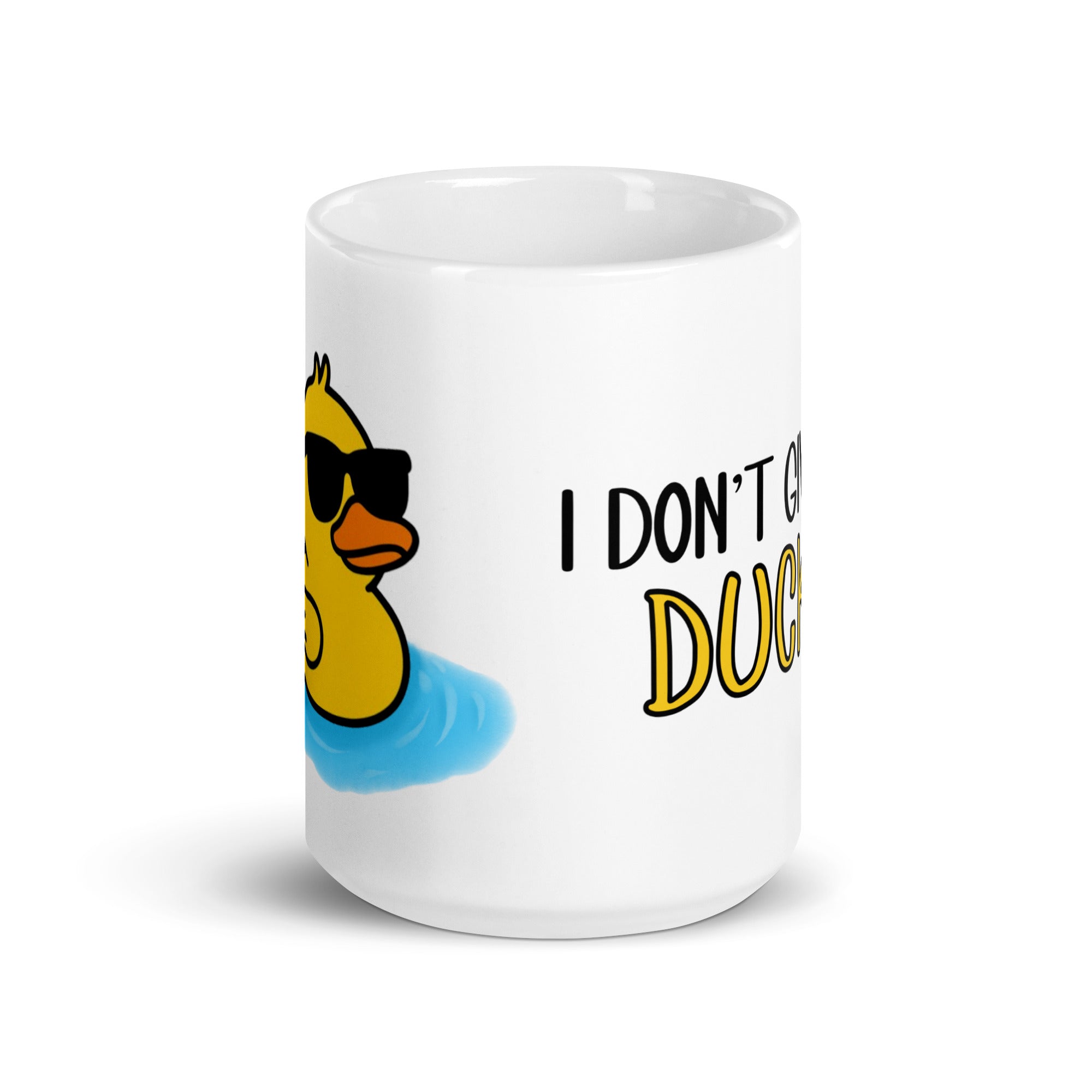 Foto di - Tazza in ceramica resistente stampata a colori adatta a microonde e lavastoviglie - I Dont' give a duck-Casa-Biiply