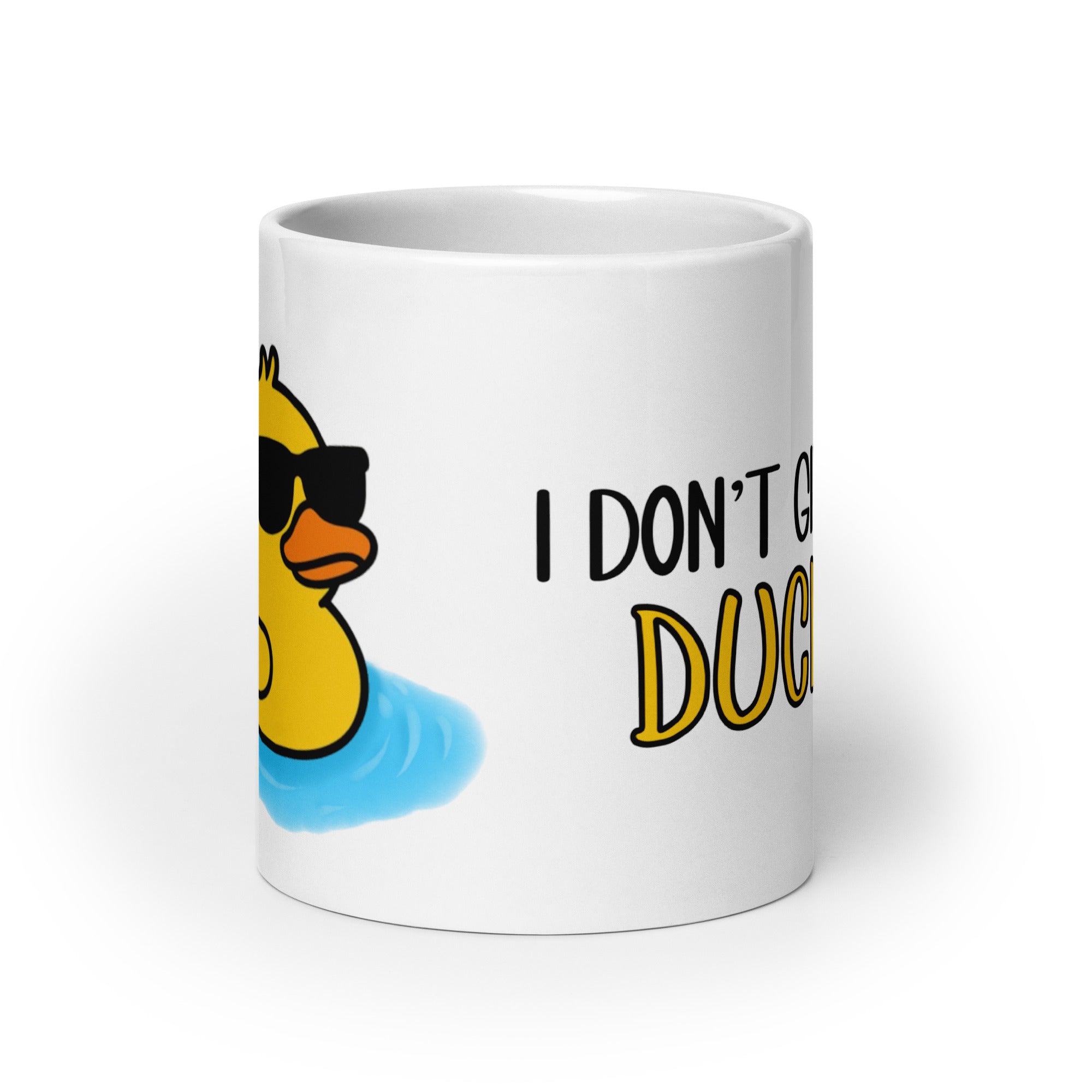 Foto di - Tazza in ceramica resistente stampata a colori adatta a microonde e lavastoviglie - I Dont' give a duck-Casa-Biiply